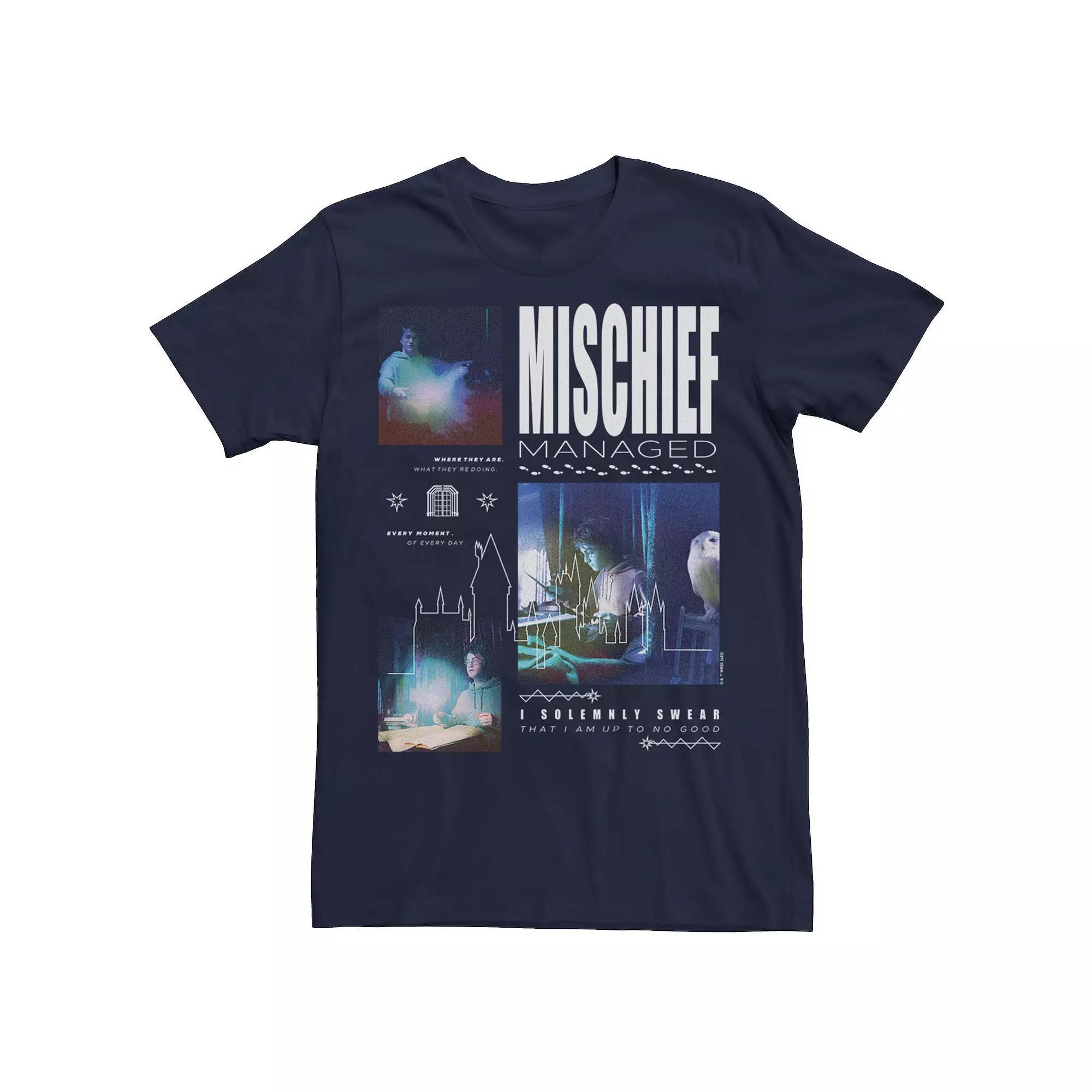 Men's Harry Potter Deathly Hallows 2 Mischief Tee, Size: Medium, Blue Product Image