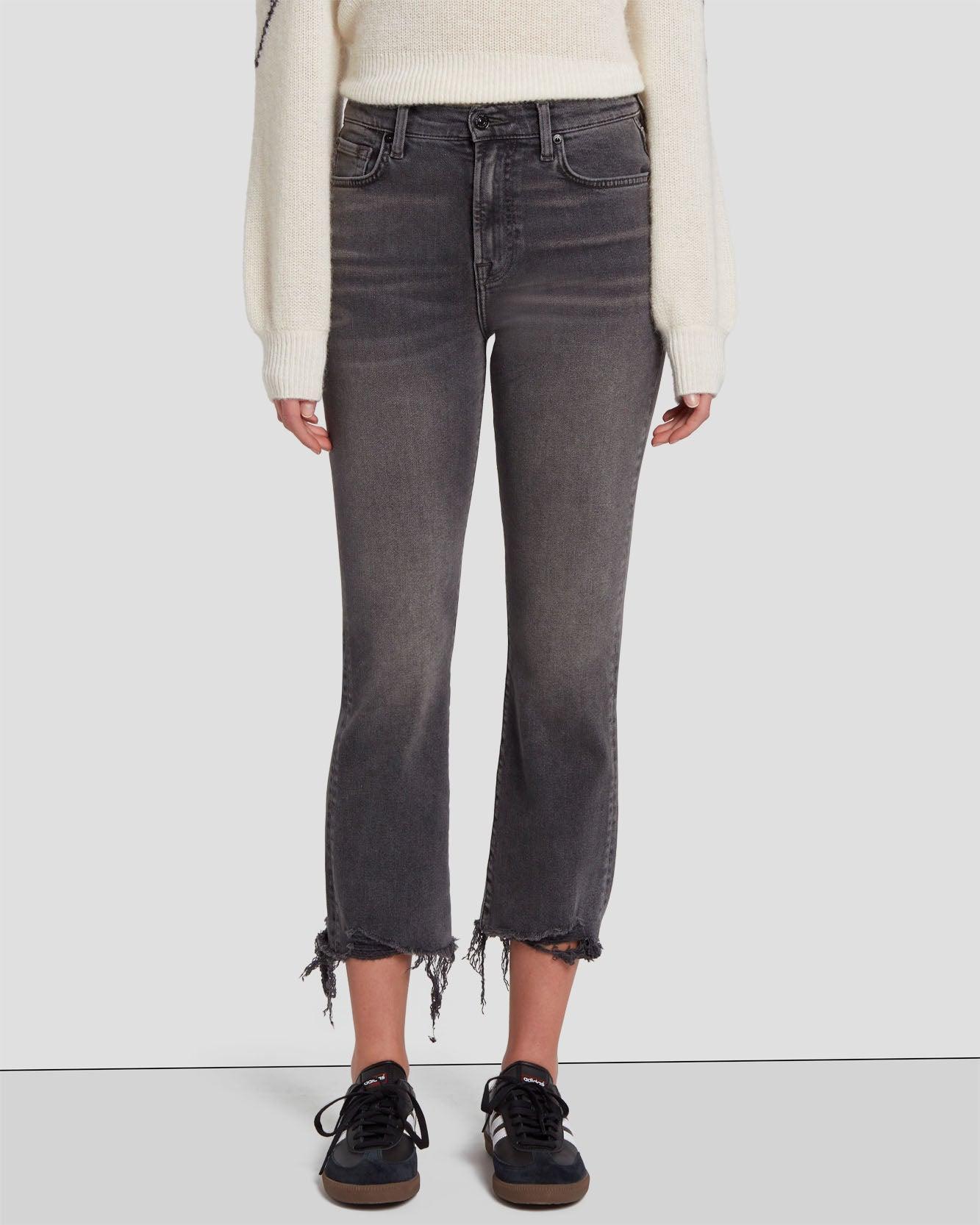 7 For All Mankind High-Waisted Slim Kick in Courage (Courage) Women's Jeans Product Image