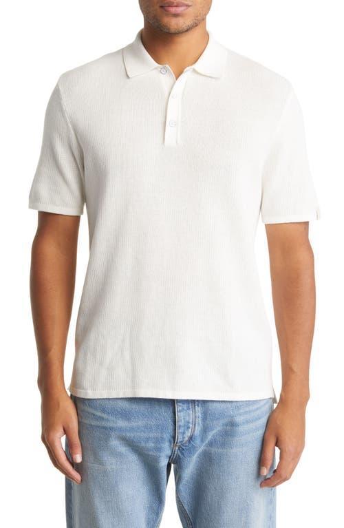 rag & bone Harvey Knit Short Sleeve Polo Shirt Product Image