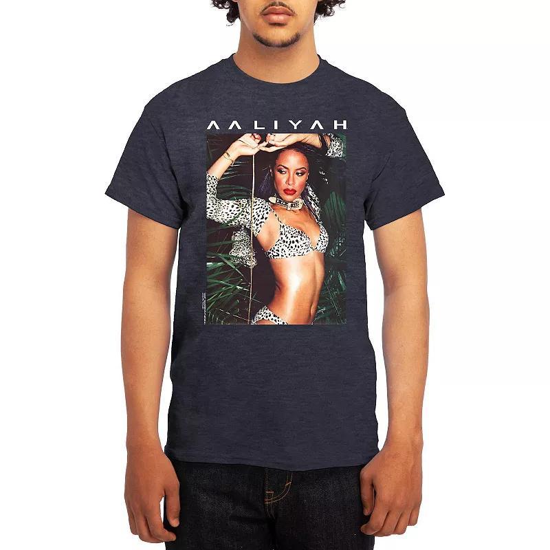 Men's Aaliyah Animal Print Modern Tee, Size: Small, Grey Red Product Image