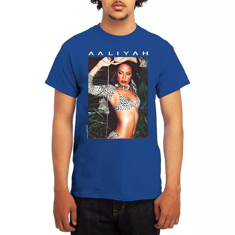 Men's Aaliyah Animal Print Modern Tee, Size: Small, Grey Red Product Image
