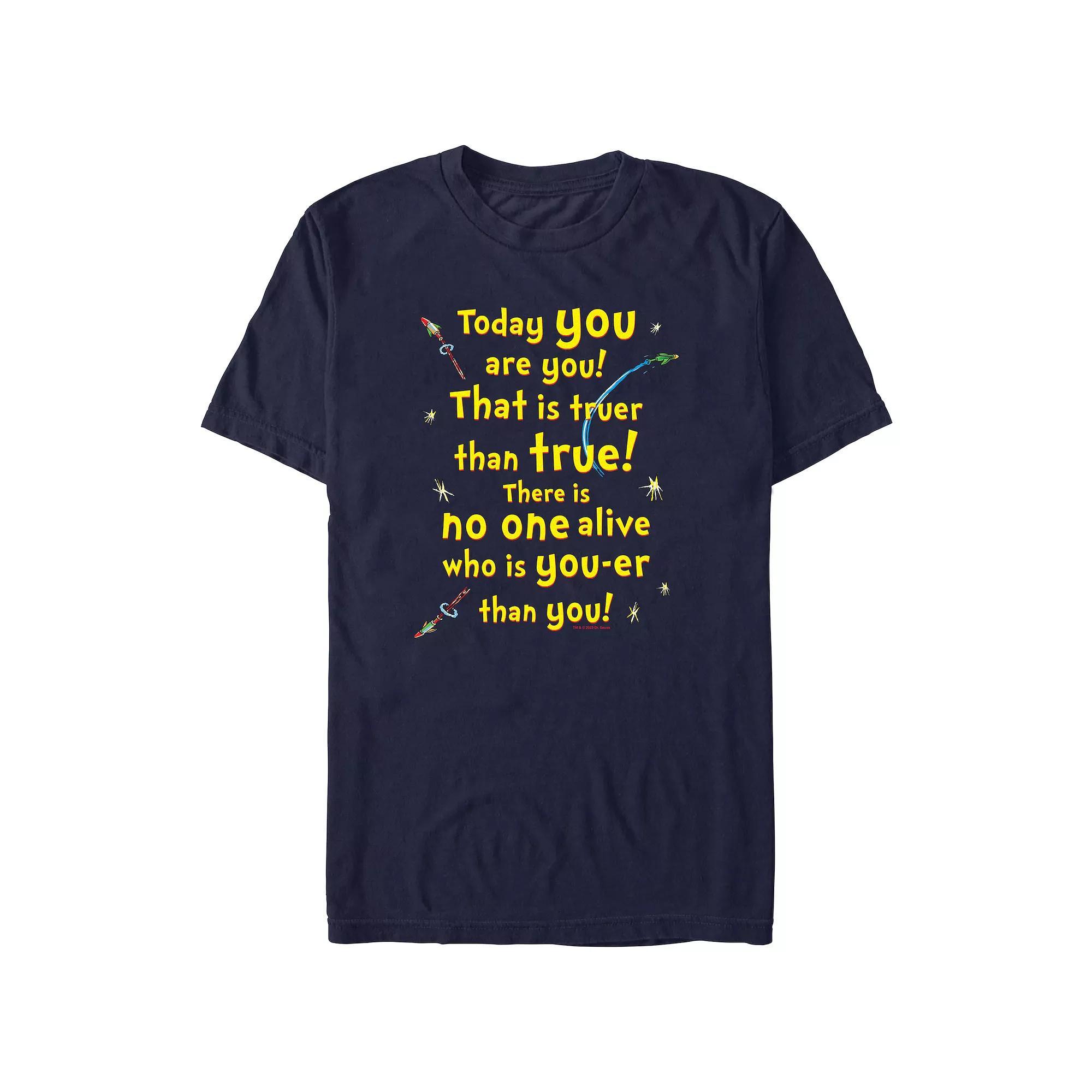 Men's Dr. Seuss Today You Are You! Graphic Tee, Size: XS, Blue Product Image
