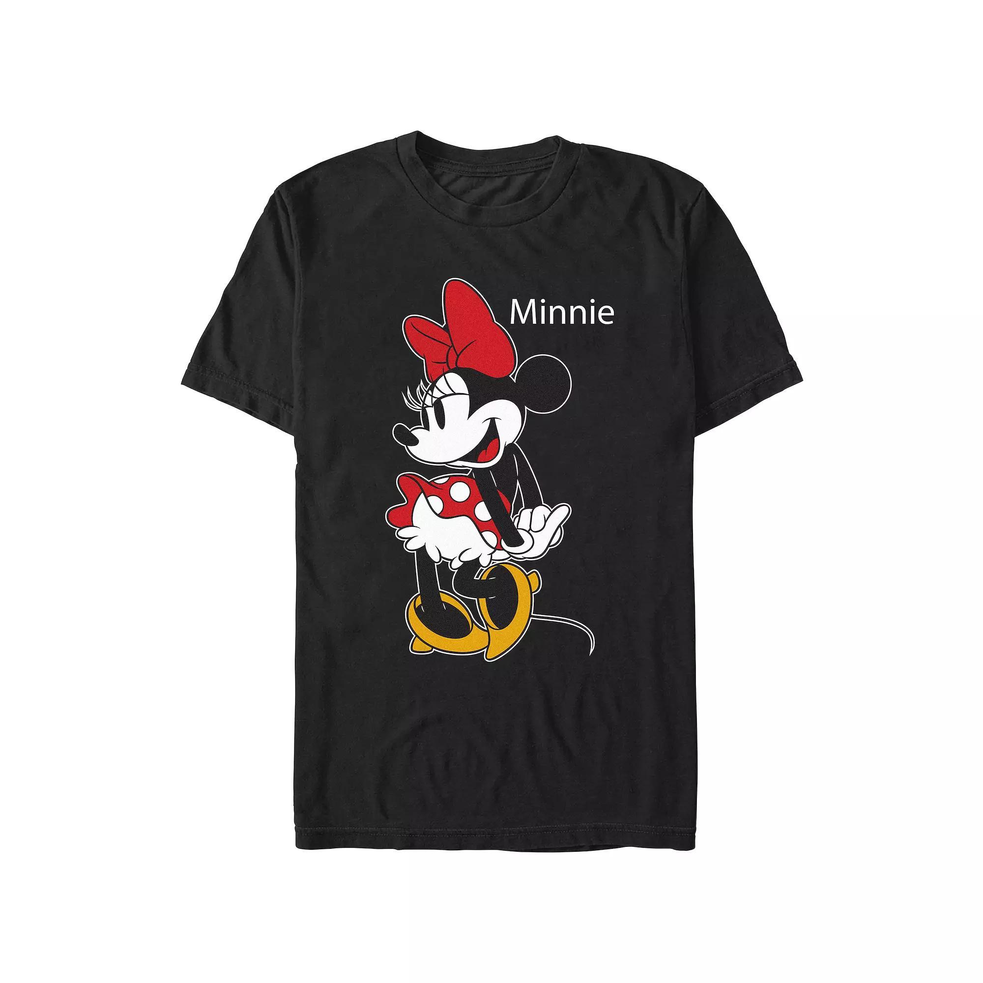 Disney's Minnie Mouse Cute Pose Juniors' Graphic Tee, Women's, Size: XL, Black Product Image