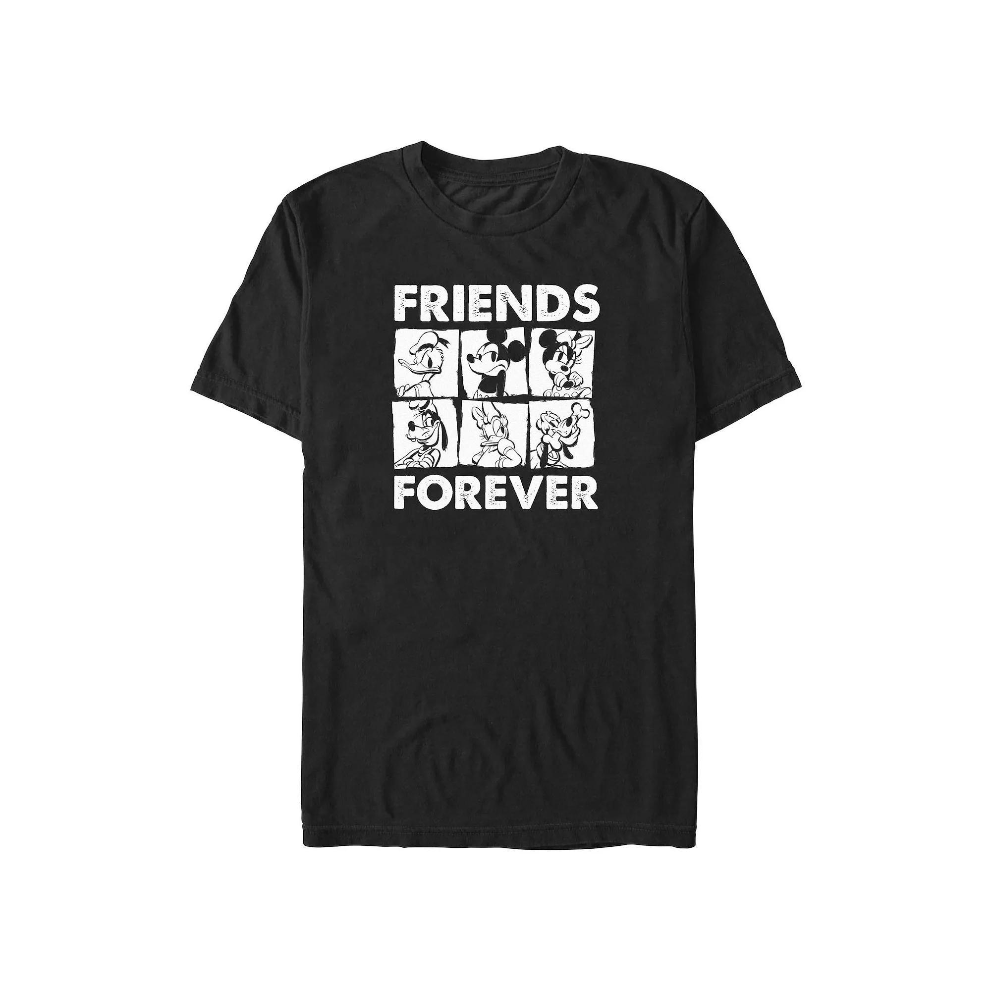 Disney's Mickey Mouse Friends Forever Big & Tall Graphic Tee, Men's, Size: 3XL Tall, Black Product Image