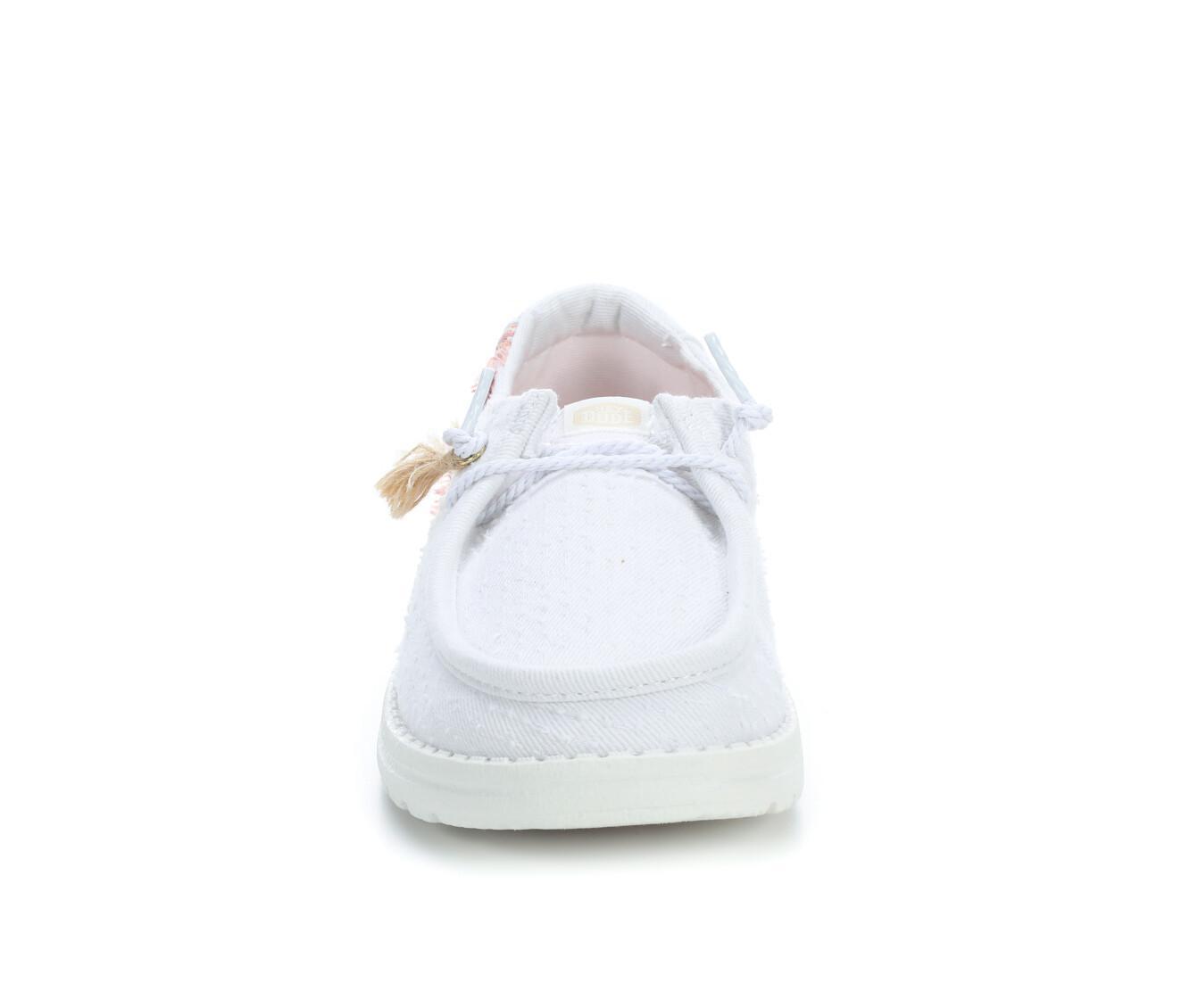 Women's HEYDUDE Wendy Perf Canvas Casual Shoes Product Image