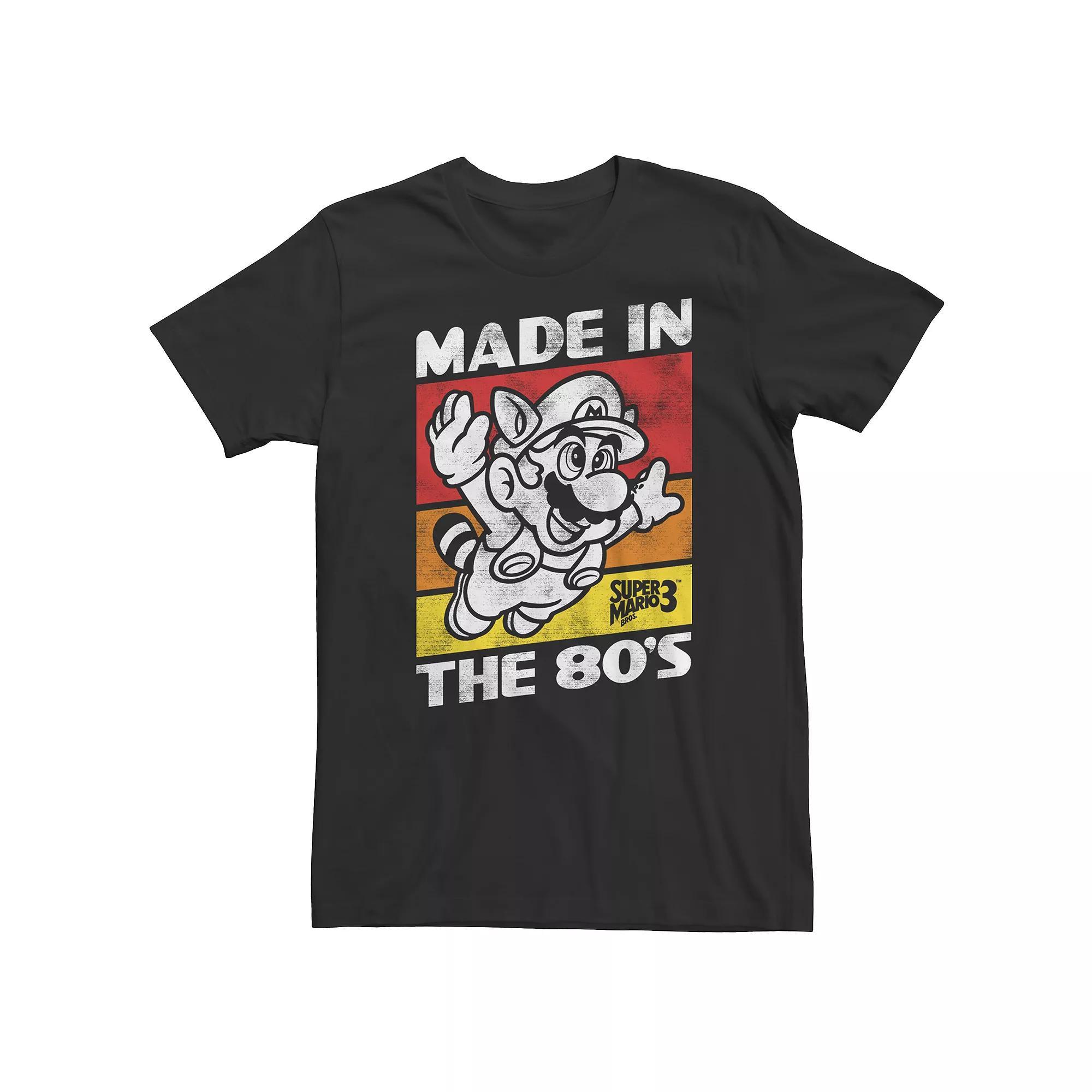 Men's Nintendo Super Mario Tee, Size: XL, Black Product Image