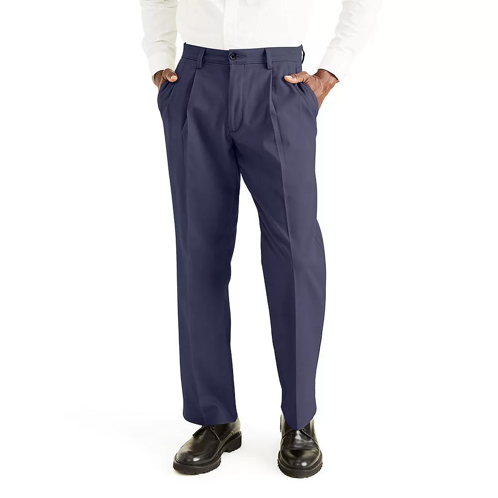 Men's Dockers® Stretch Easy Khaki Classic-Fit Pleated Pants, Size: 38X34, Black Product Image