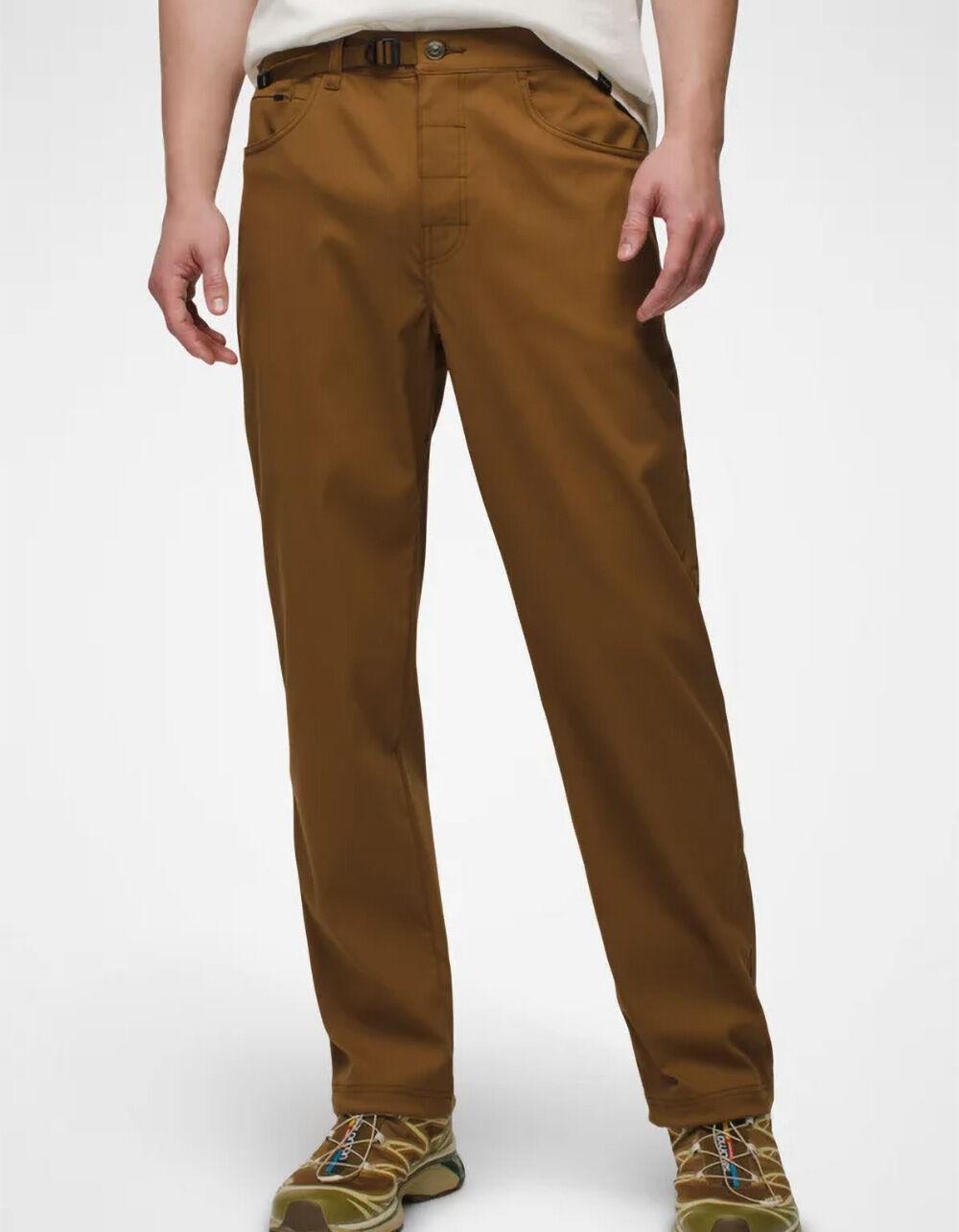 PRANA Stretch Zion™ Top-Out Mens Straight Pants - BROWN Product Image