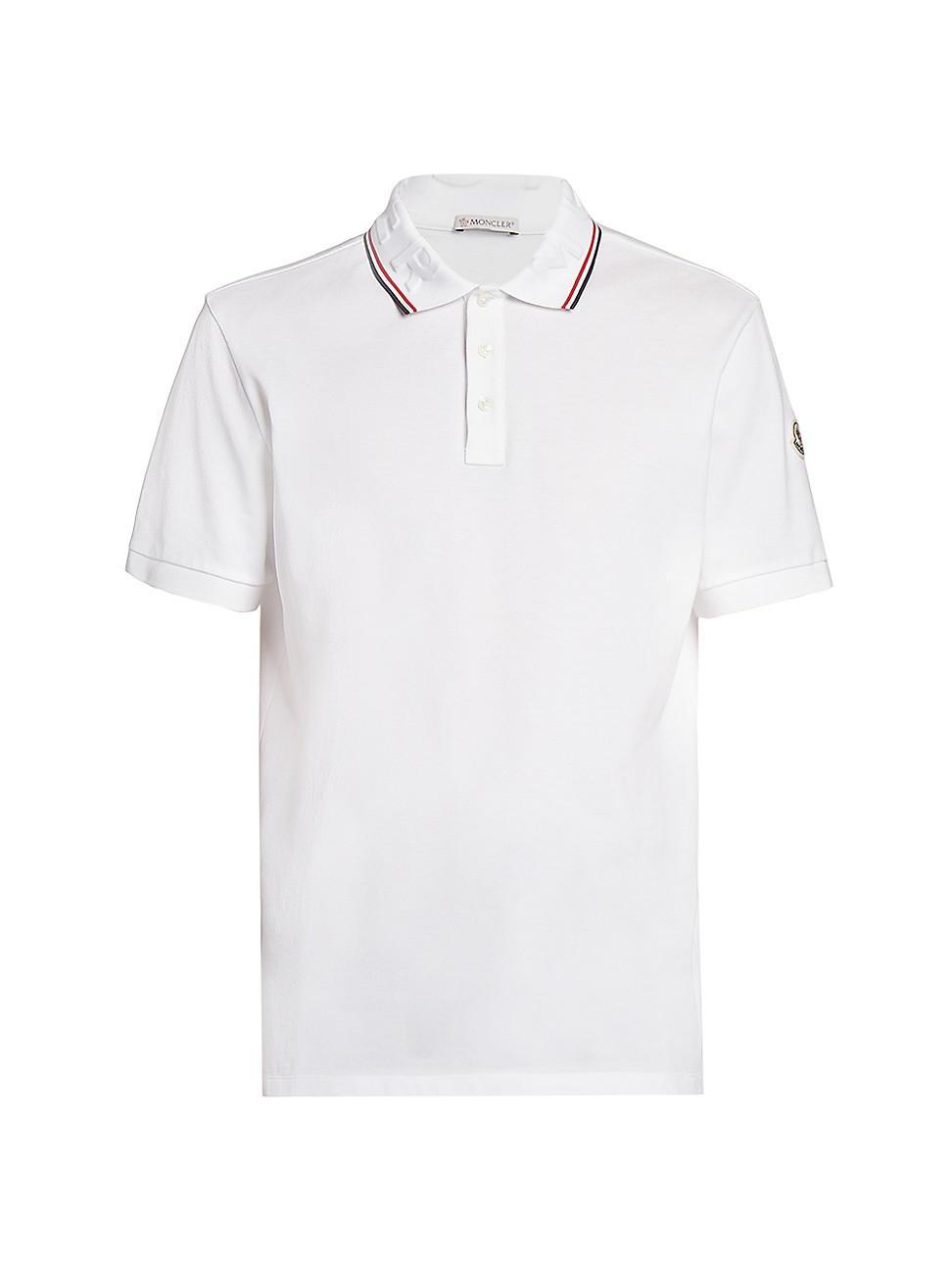 Mens Classic Flag-Trim Polo Shirt Product Image
