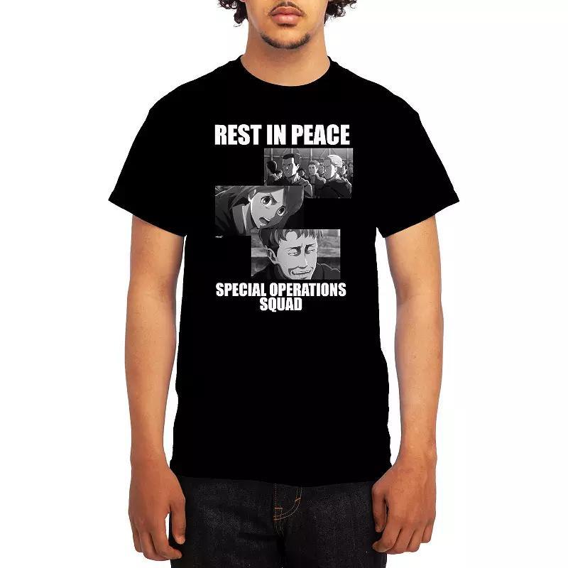 Mens Attack on Titan Rest in Peace Squad Tee Product Image