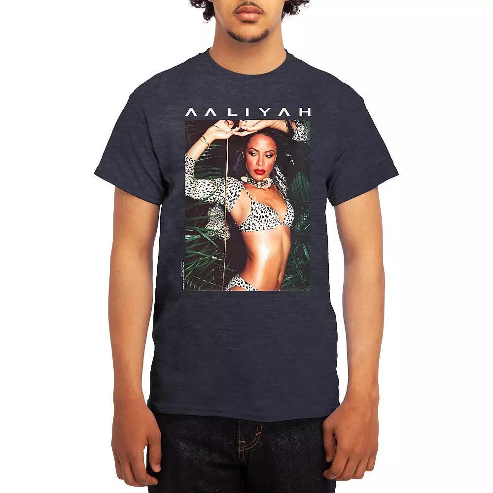 Men's Aaliyah Animal Print Modern Tee, Size: Small, Grey Red Product Image