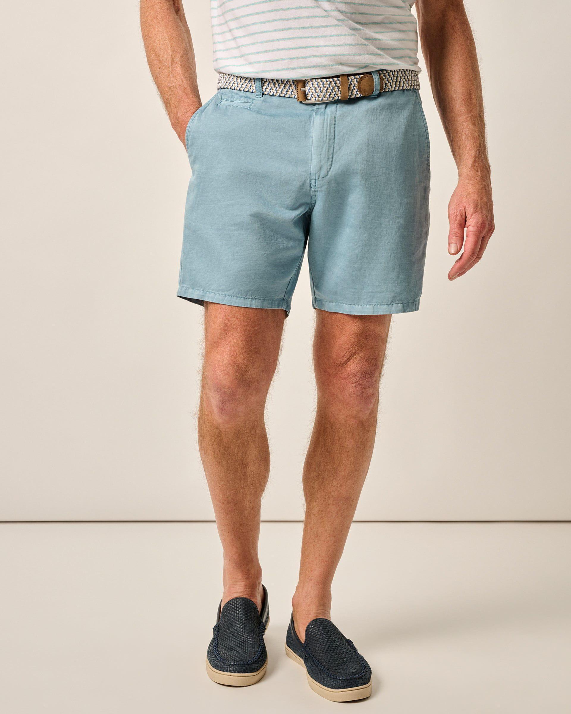 Melrose Cotton Linen Shorts Male Product Image