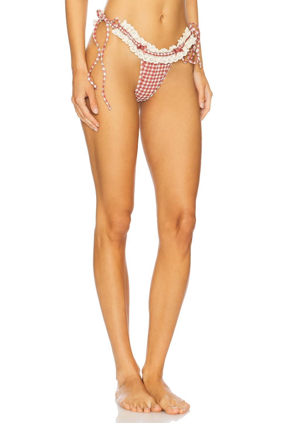 Ginham Bikini Bottom For Love & Lemons Product Image