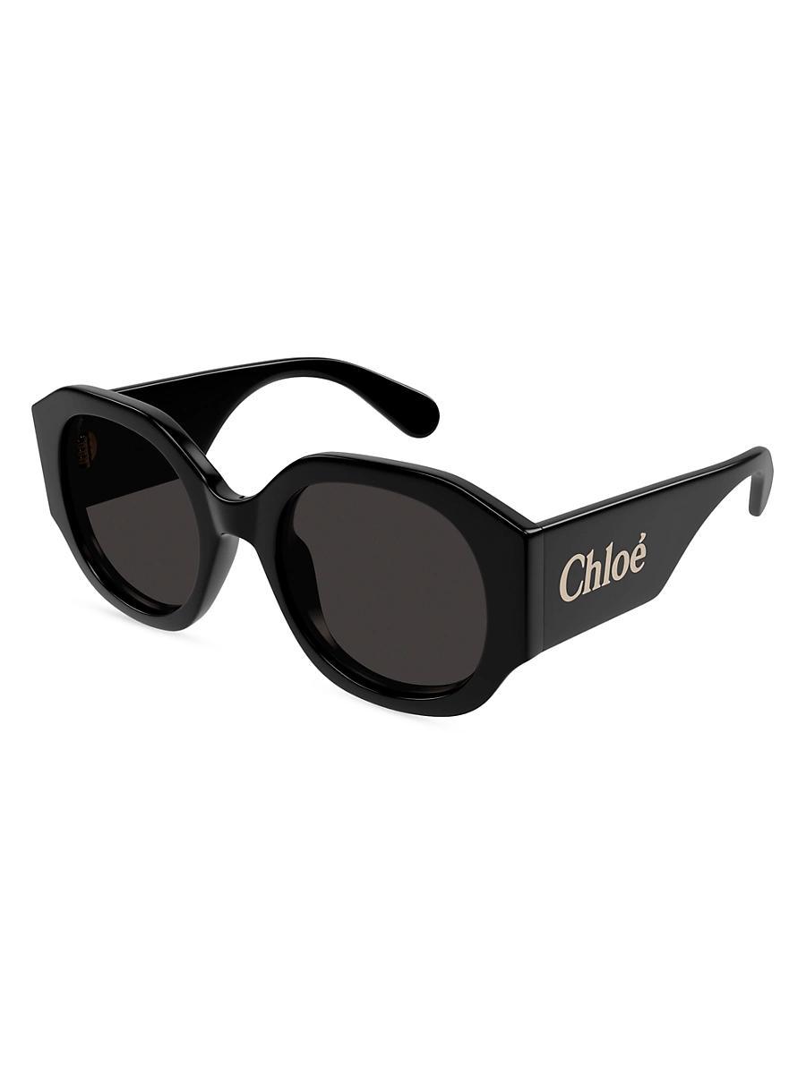 Womens Naomy 53MM Acetate Round Sunglasses Product Image