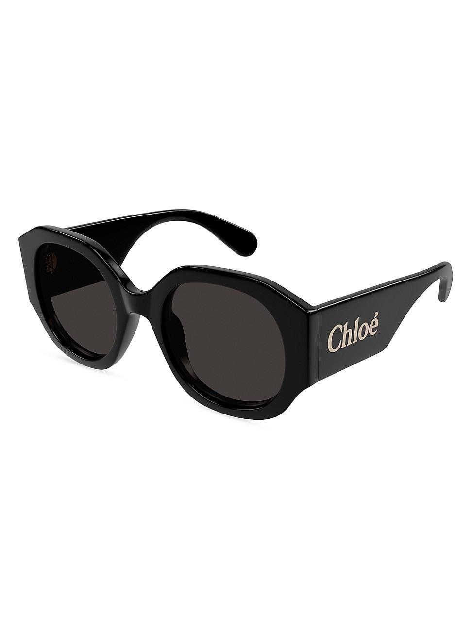 Womens Naomy 53MM Acetate Round Sunglasses Product Image