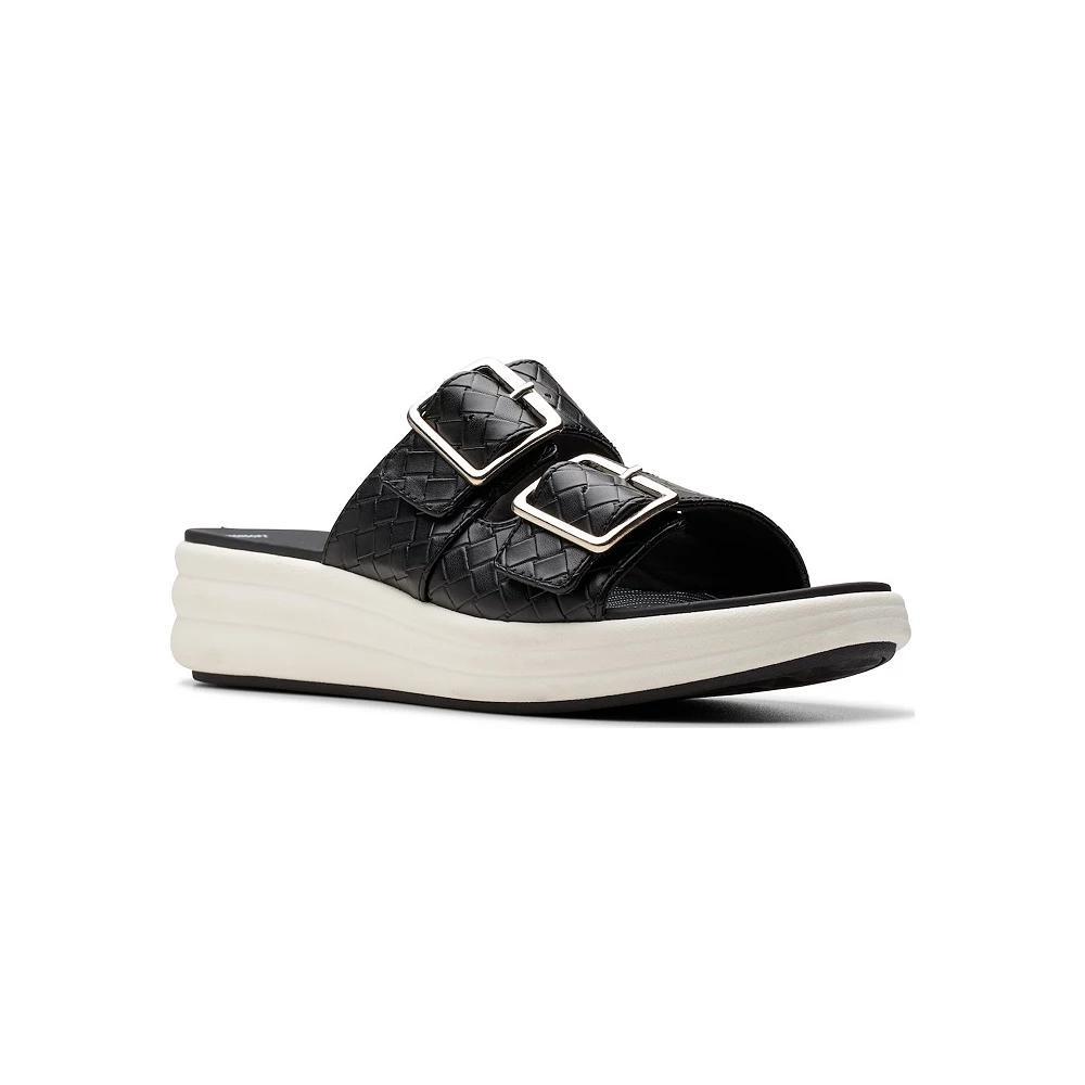 Clarks® Cloudsteppers Drift Women's Buckle Sandals, Size: 8.5 Medium, Black Product Image