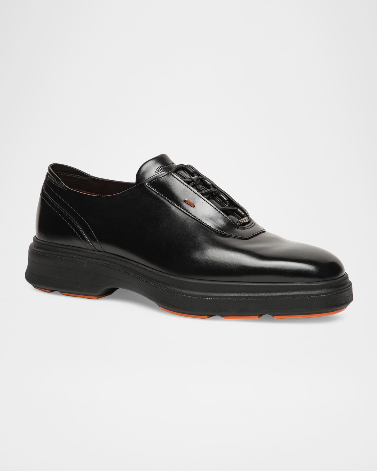 Men's Easy Leather Rubber-Sole Derby Shoes Product Image