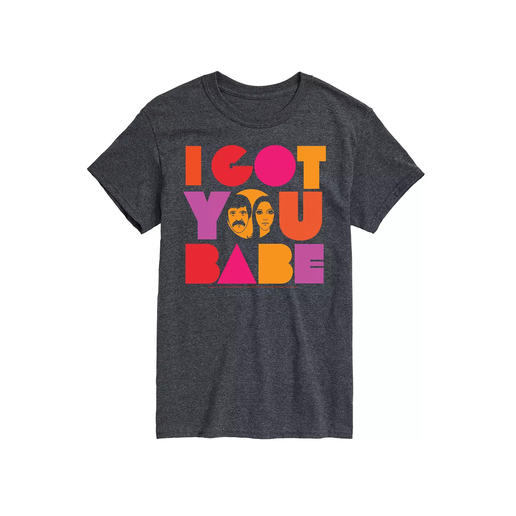Big & Tall Sonny And Cher I Got You Tee, Men's, Size: Large Tall, Blue Product Image