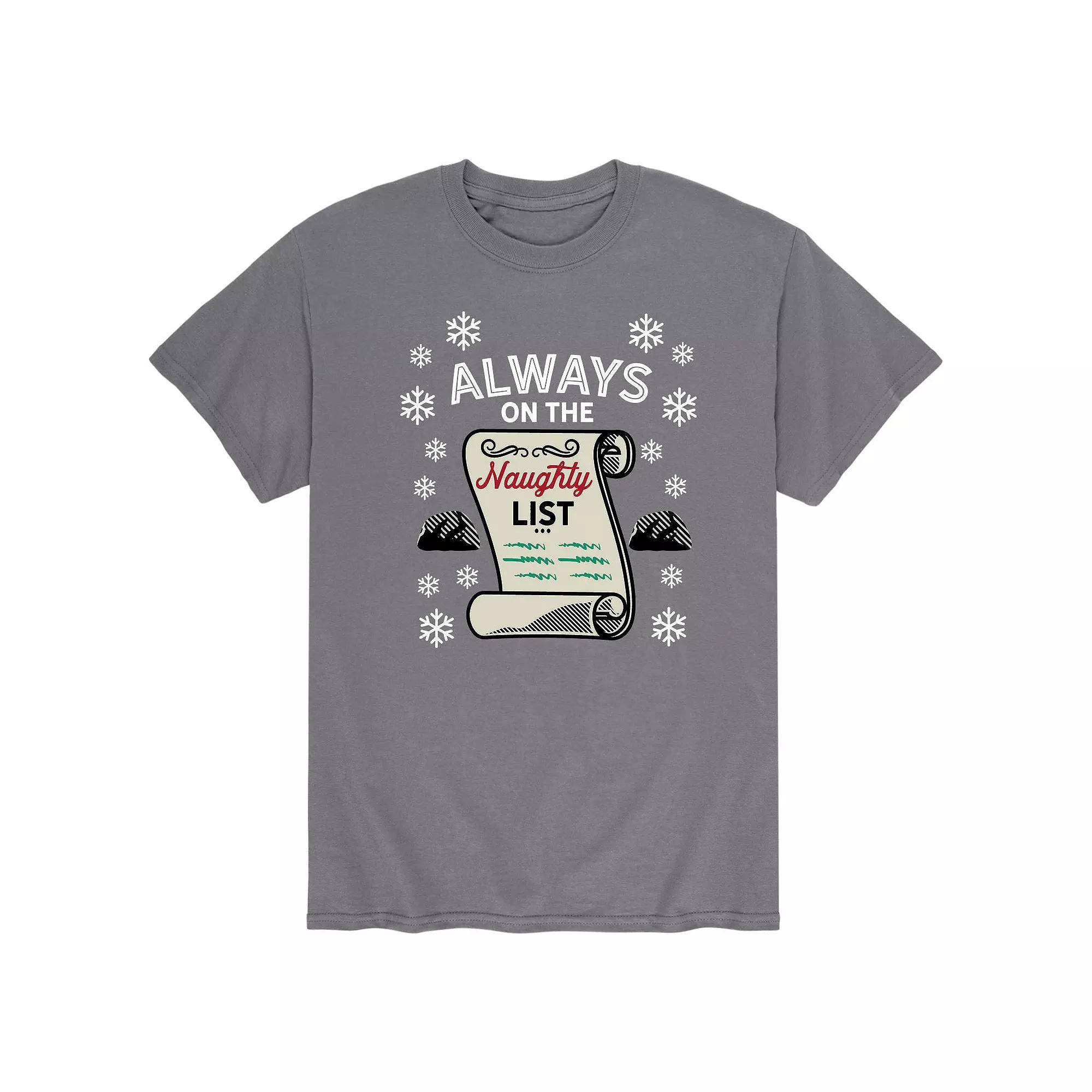 Mens The Naughty List Graphic Tee Product Image