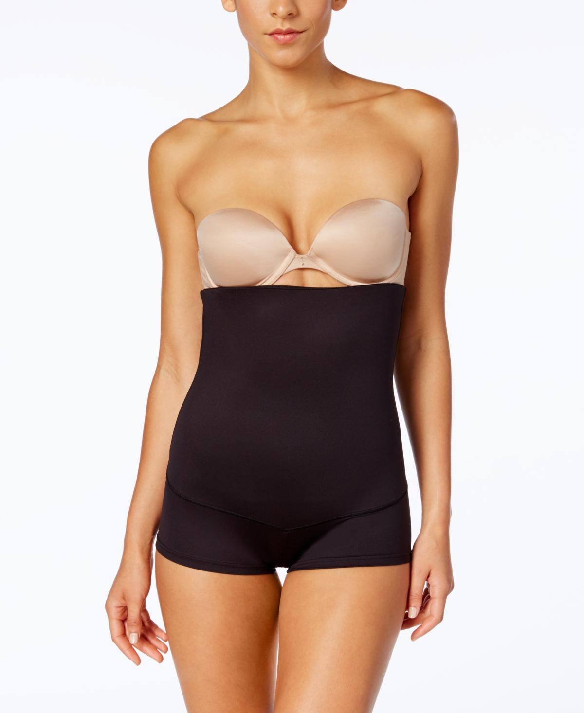 Maidenform Firm Control Shapewear High-Waist Boyshort 2107, Women's, Size: Medium, Black Product Image