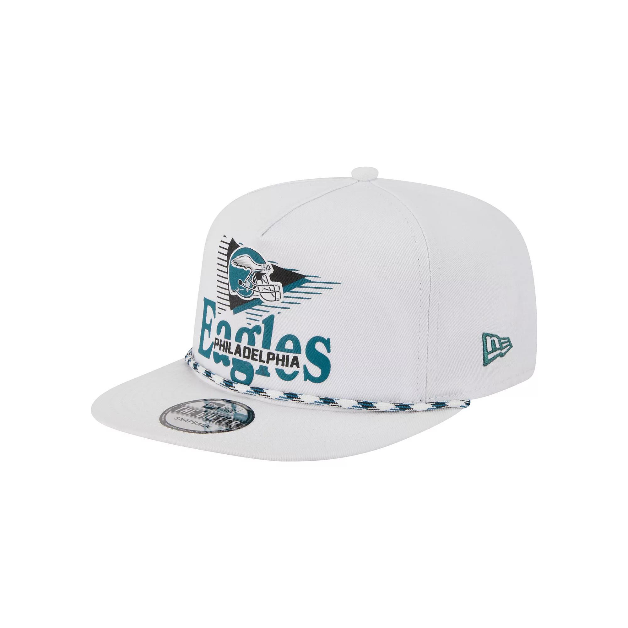 Men's New Era White Philadelphia Eagles Collide Golfer Snapback Hat Product Image