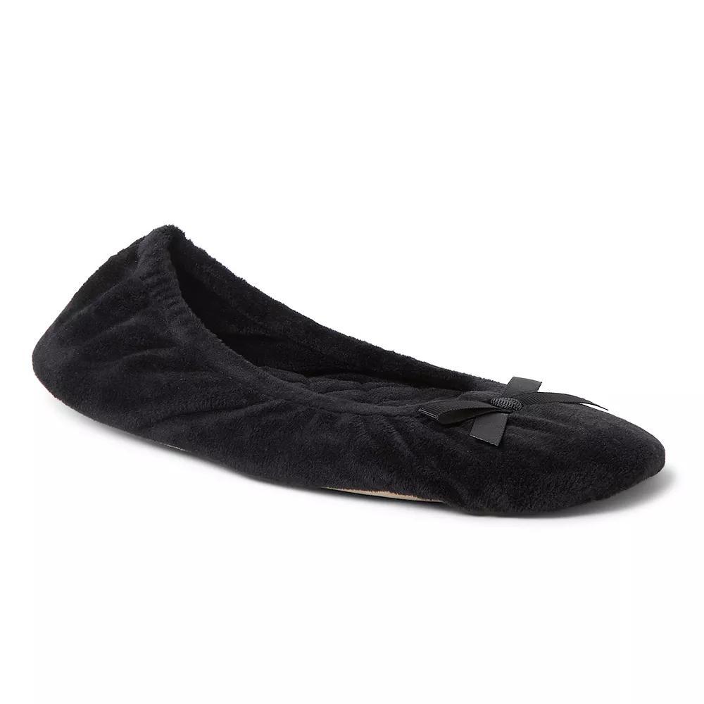 Dearfoams Layla Velour Womens Ballerina Slippers Product Image