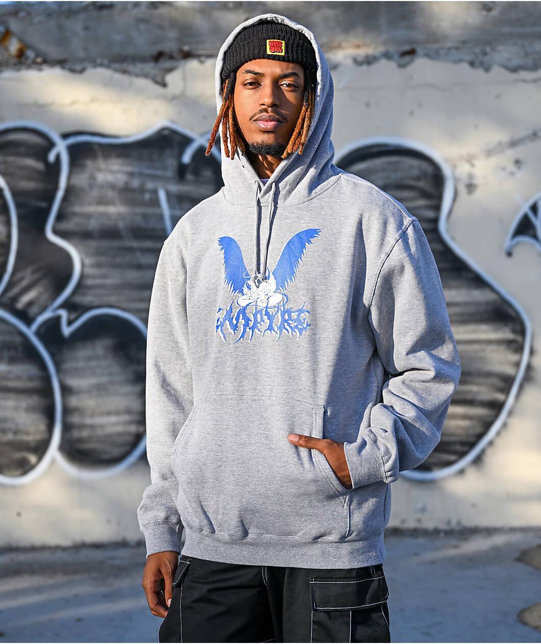 Empyre Angel Tears Grey Hoodie Product Image