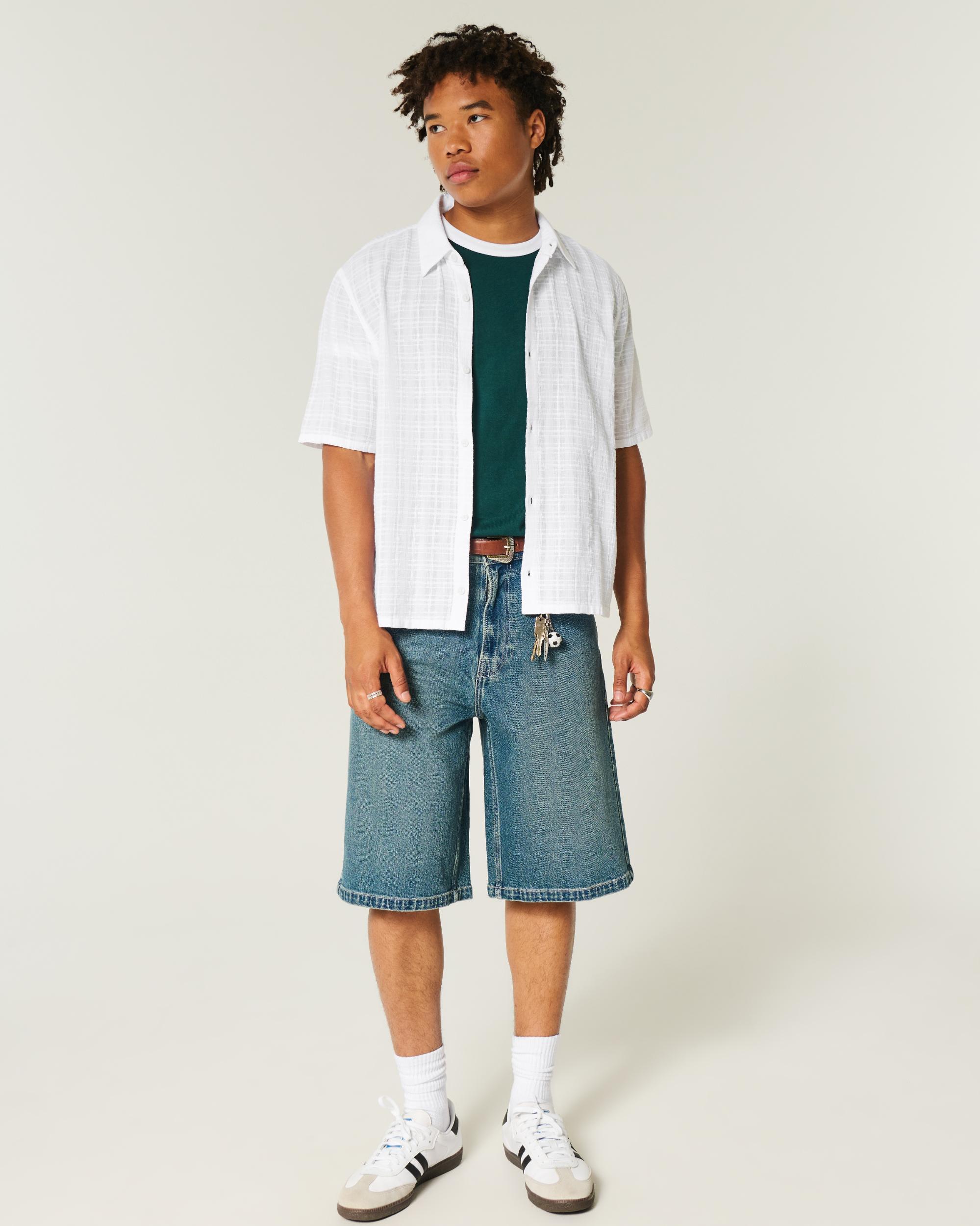 Boxy Short-Sleeve Shirt Product Image