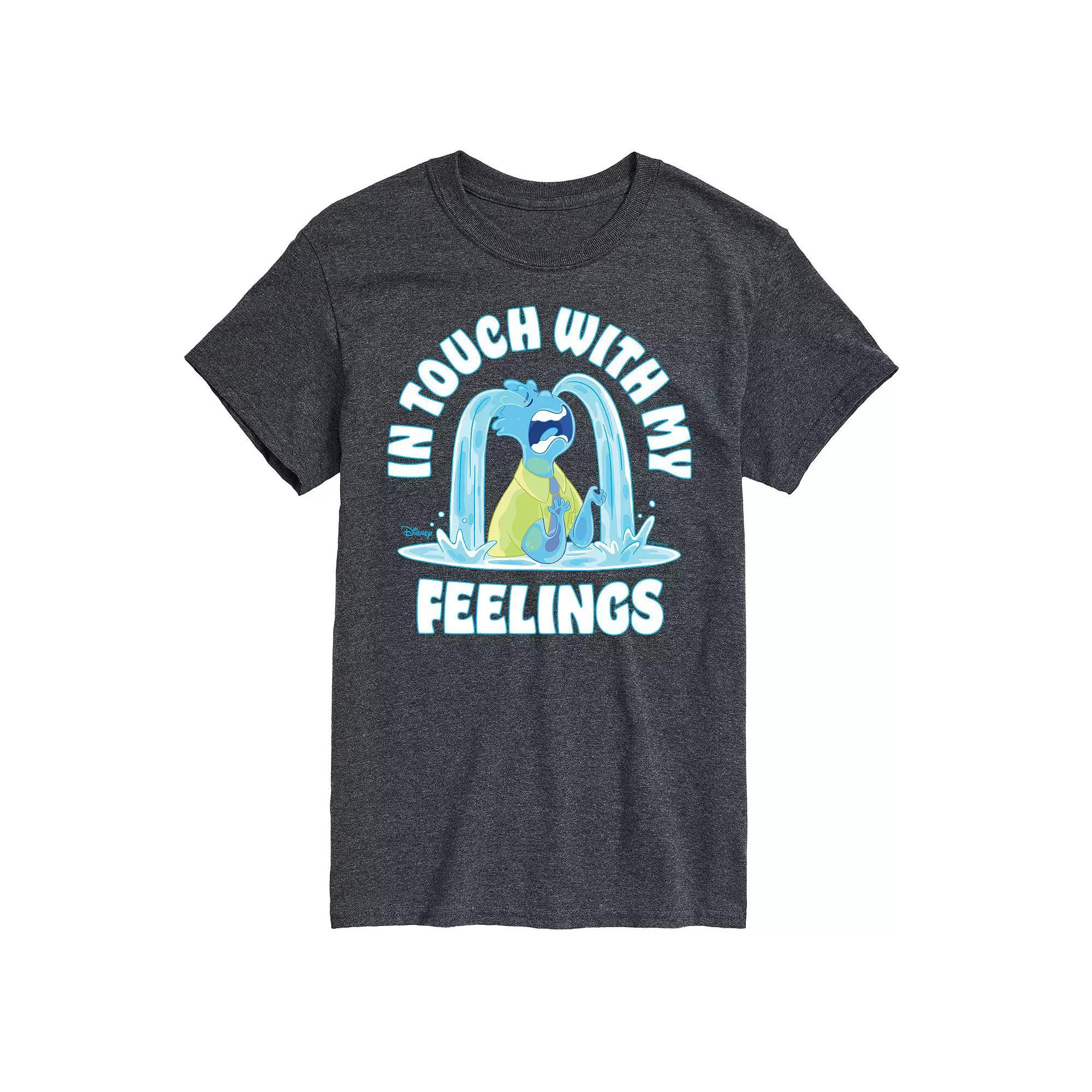 Disneys Elemental Big & Tall Feelings Graphic Tee, Mens Blue Product Image