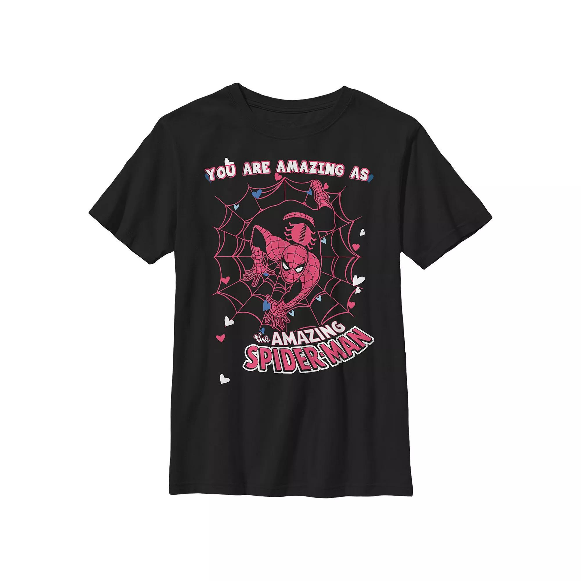 Boys 8-20 Spider-Man You're As Amazing As The Amazing Spider-Man Graphic Tee, Boy's, Size: XS, Black Product Image