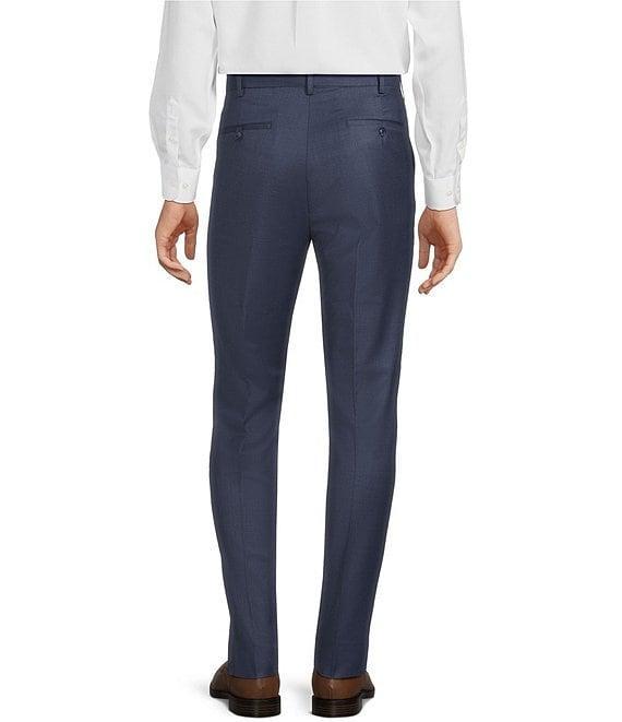 Roundtree & Yorke TravelSmart Luxury Gabardine Ultimate Comfort Classic Fit Non-Iron Flat Front Dress Pants Product Image