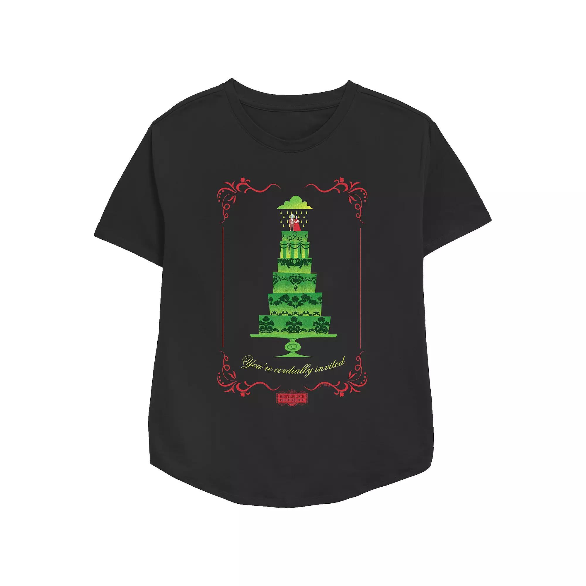 Women's Wicked Title Relaxed Fit Graphic Tee, Size: Large, Black Product Image