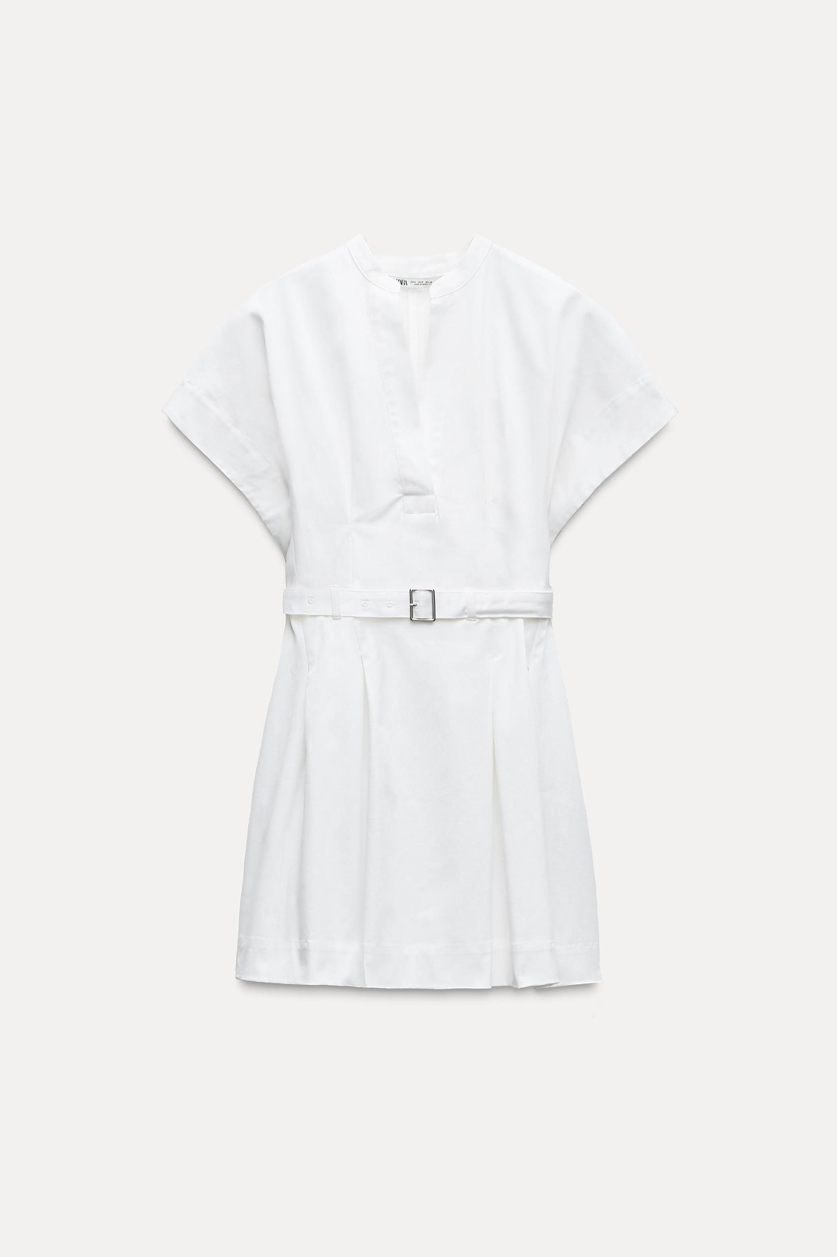 BELTED SHORT DRESS ZW COLLECTION Product Image
