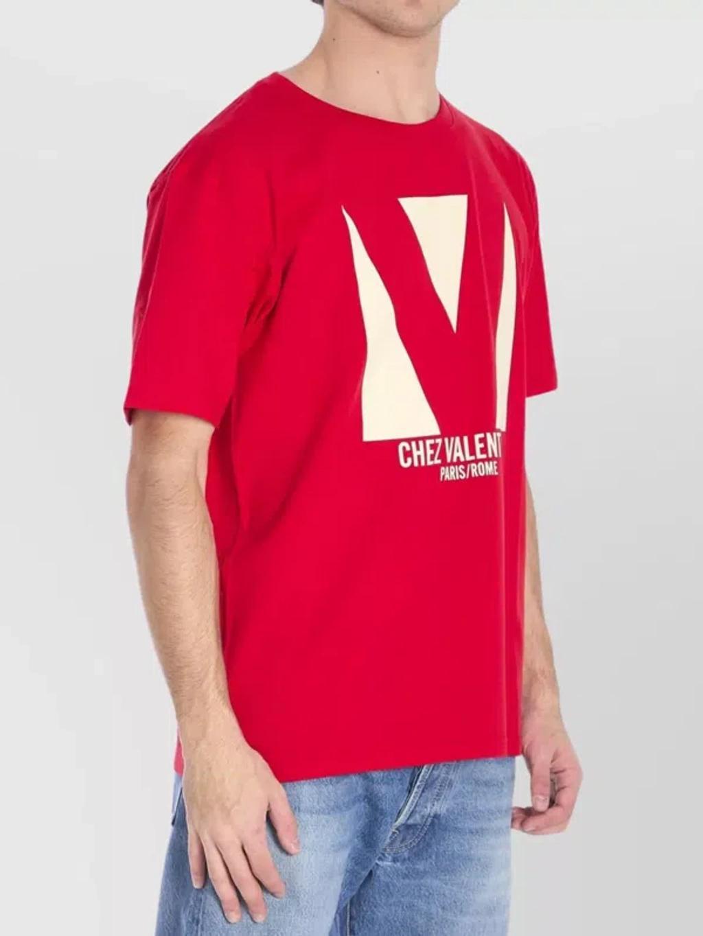 VALENTINO T-shirt Logo In Red Product Image