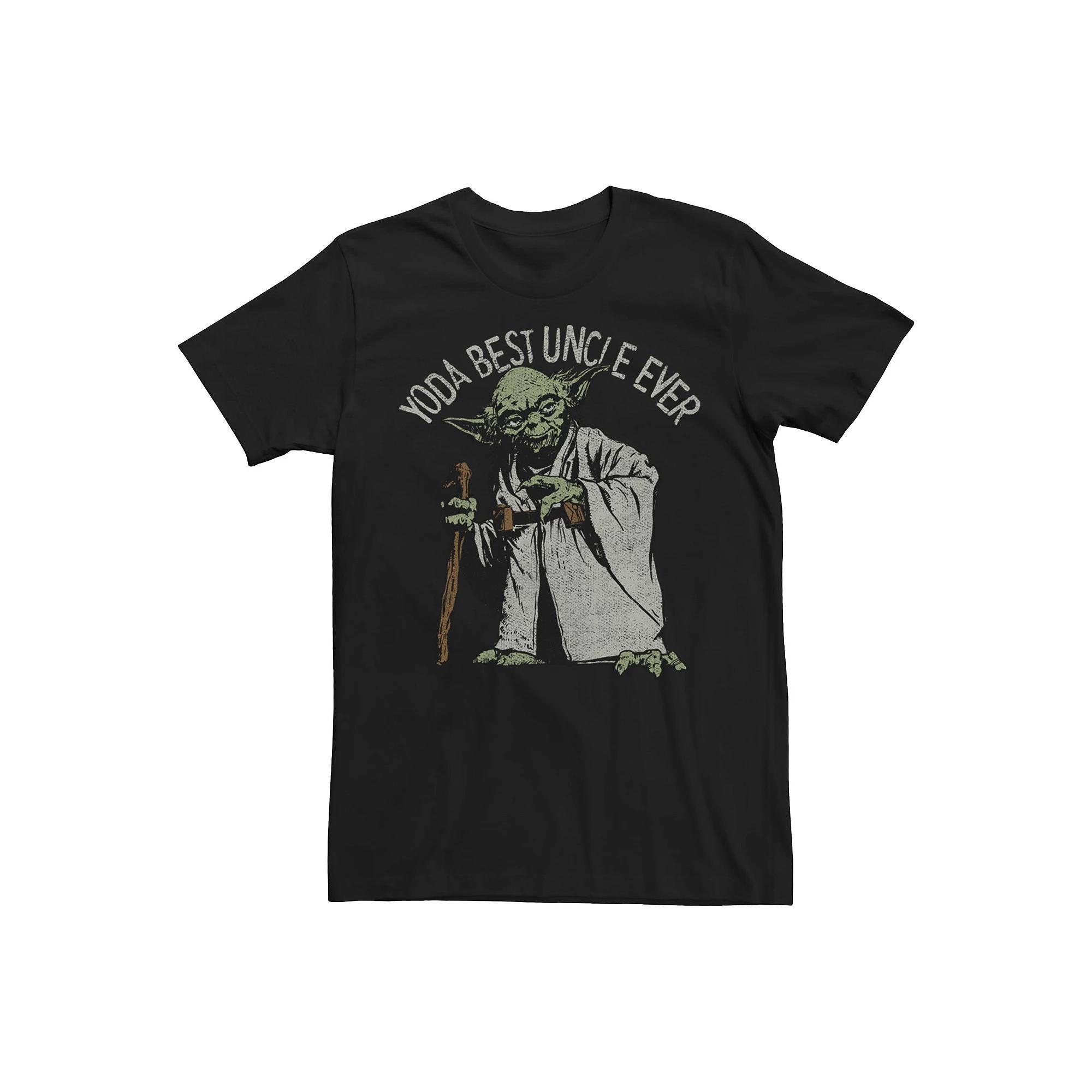 Men's Star Wars Yoda Best Grandpa Ever Graphic Tee, Size: Large, Black Product Image