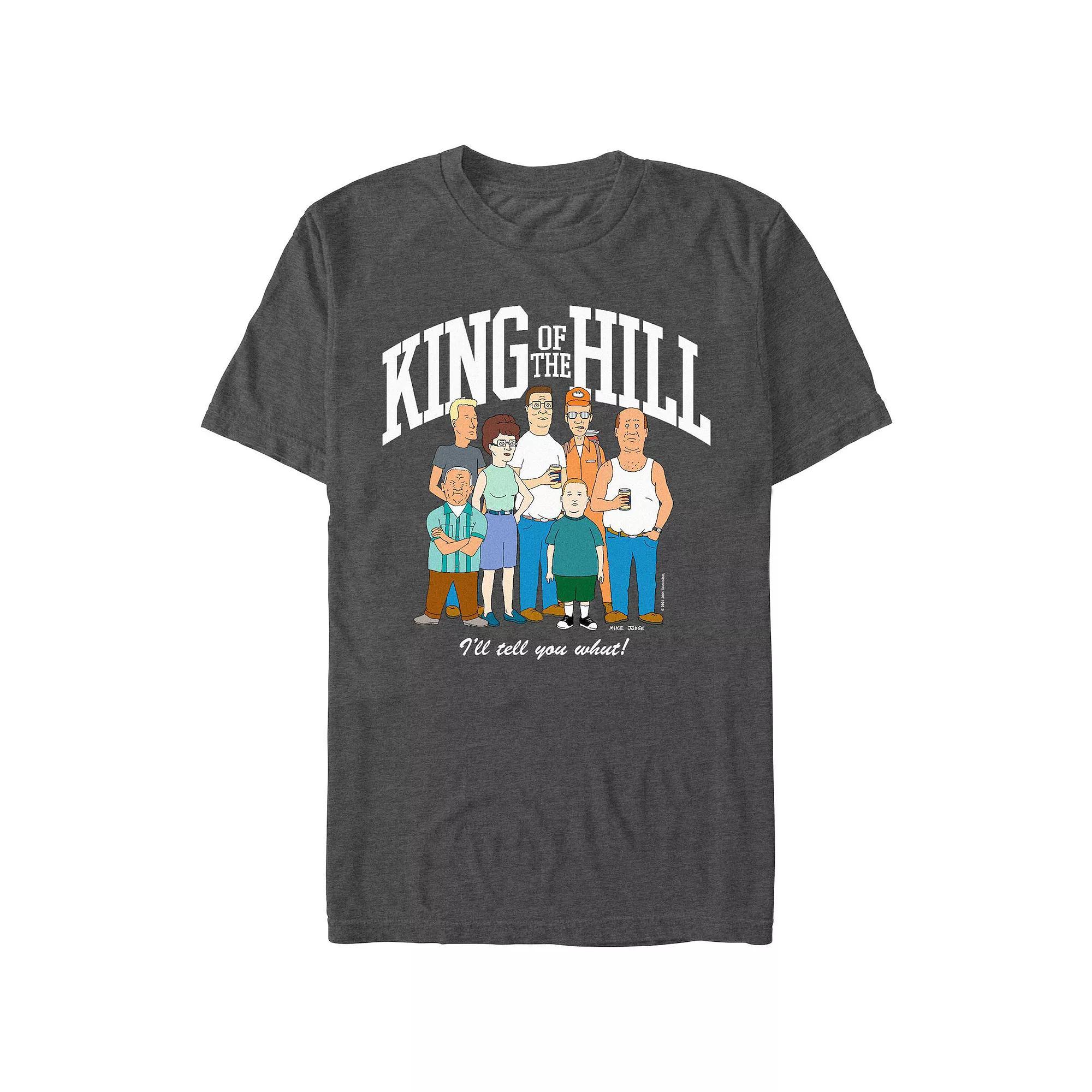 Men's King Of The Hill Group Photo Graphic Tee, Size: Medium, Grey Heather Product Image