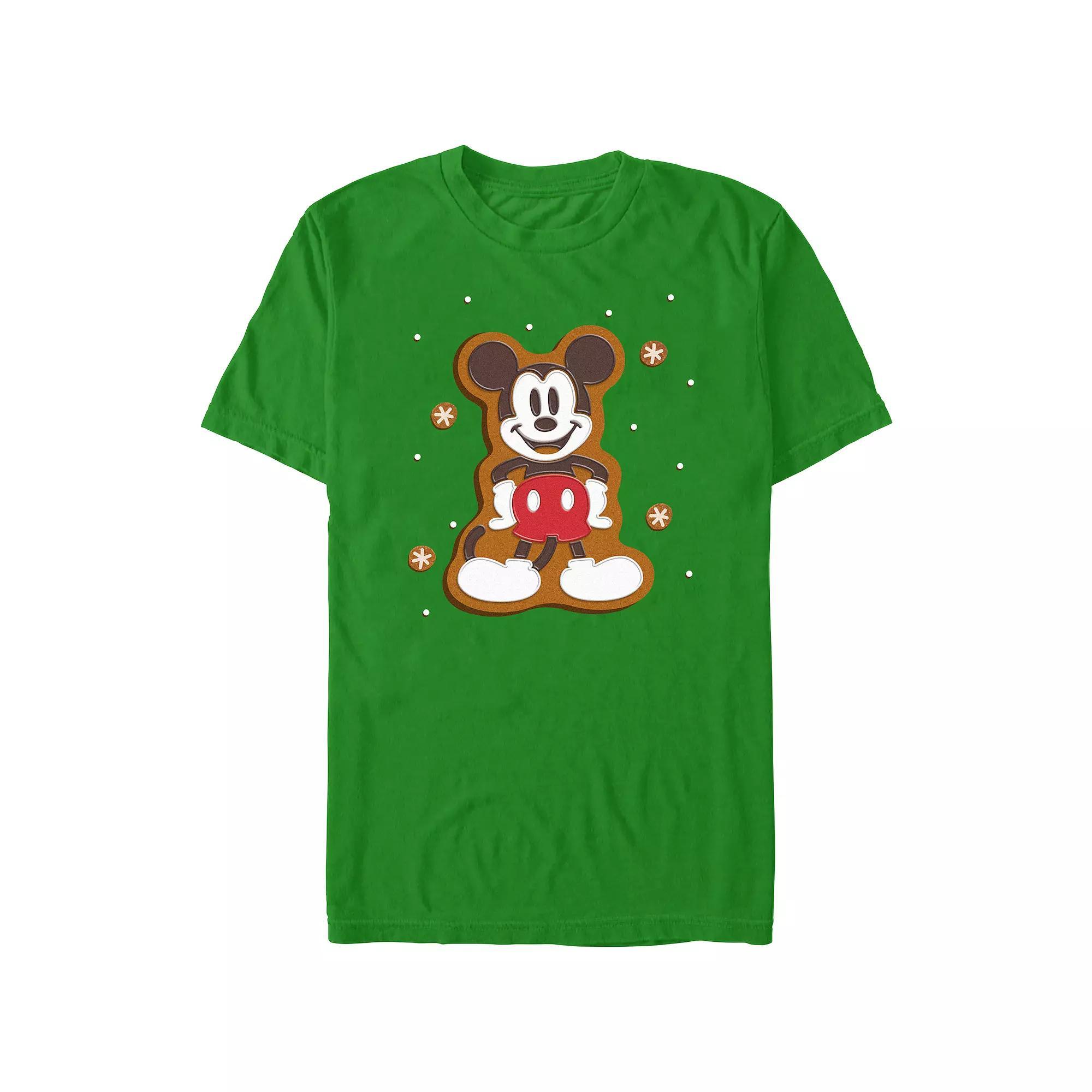 Disney's Mickey Mouse Gingerbread Cookie Men's Graphic Tee, Size: XXL, Kelly Product Image