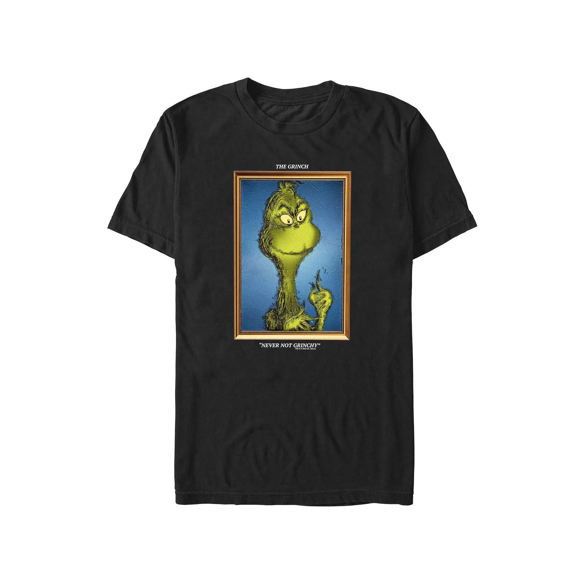 Men's Dr. Seuss The Cat In The Hat Face Graphic Tee, Size: XL, Black Product Image