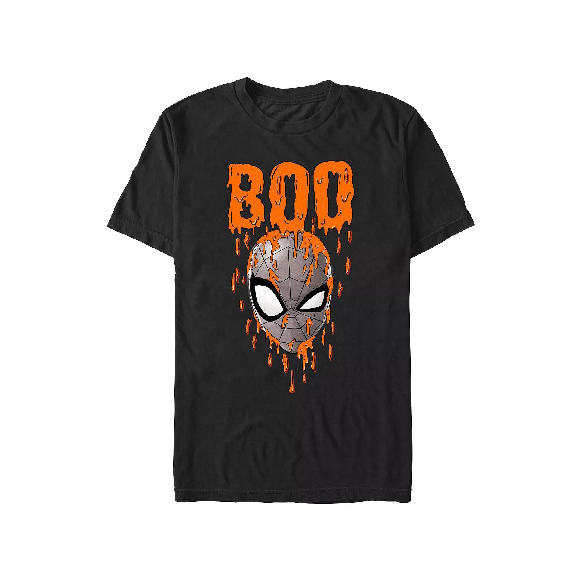 Men's Marvel Spider-Man Drippy Boo Graphic Tee, Size: XL, Black Product Image