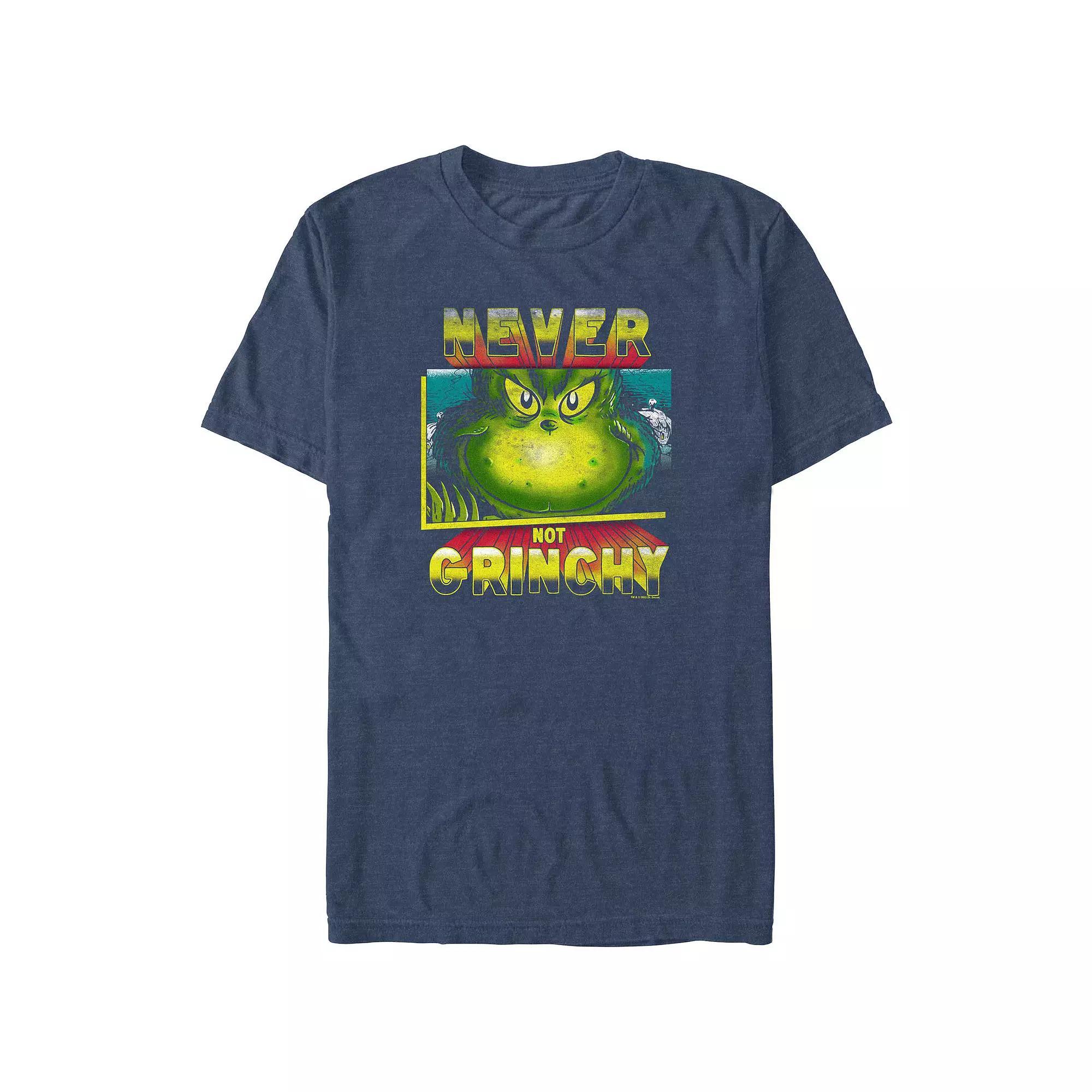 Big & Tall Dr. Seuss Never Not Grinchy Graphic Tee, Men's, Size: XL Tall, Black Product Image