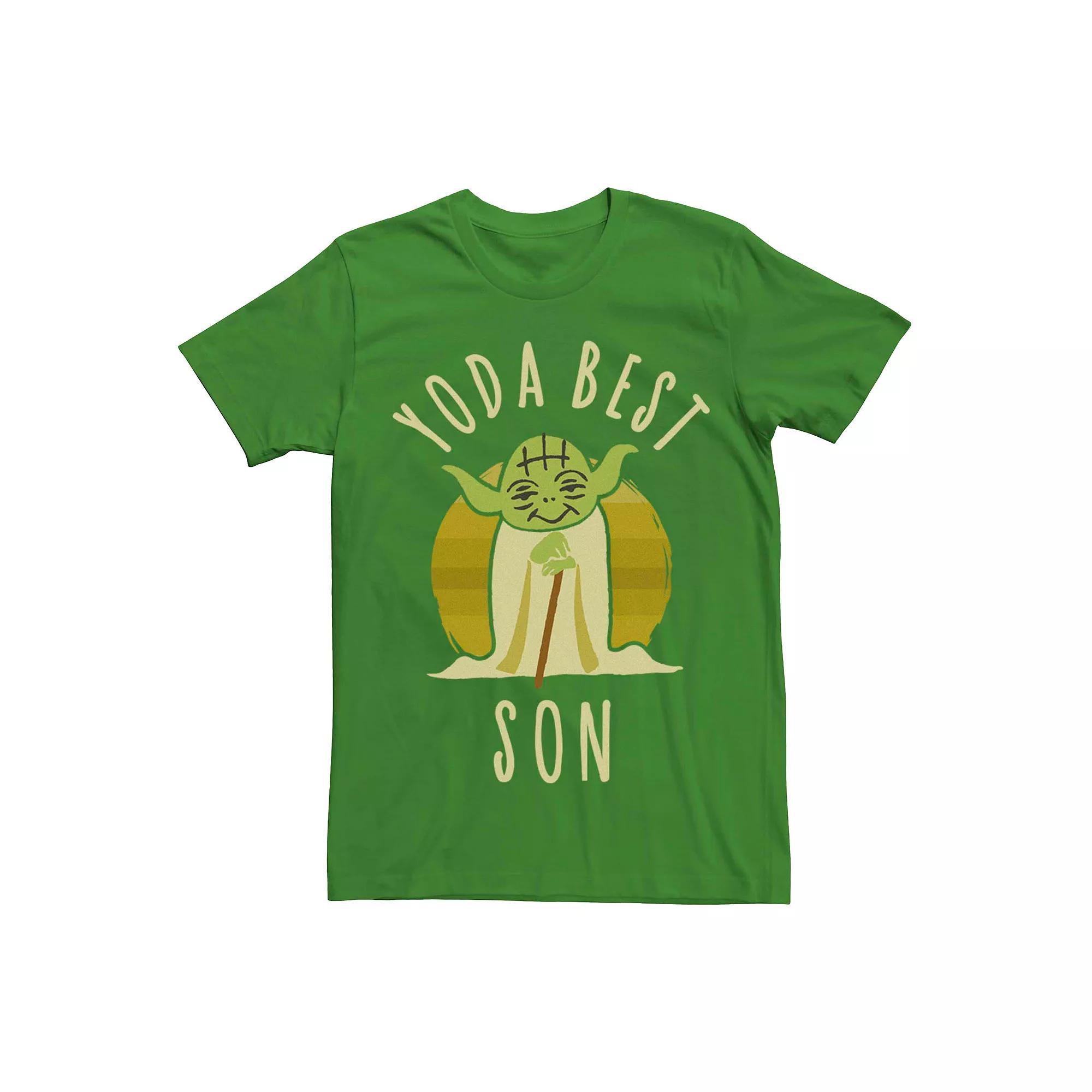 Men's Star Wars Yoda Best Son Doodle Graphic Tee, Size: XL, Kelly Product Image