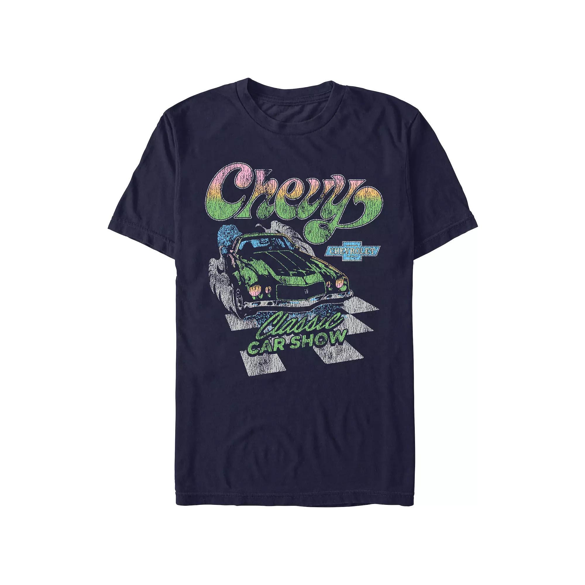 Men's Chevy Classic Car Show Graphic Tee, Size: Medium, Blue Product Image