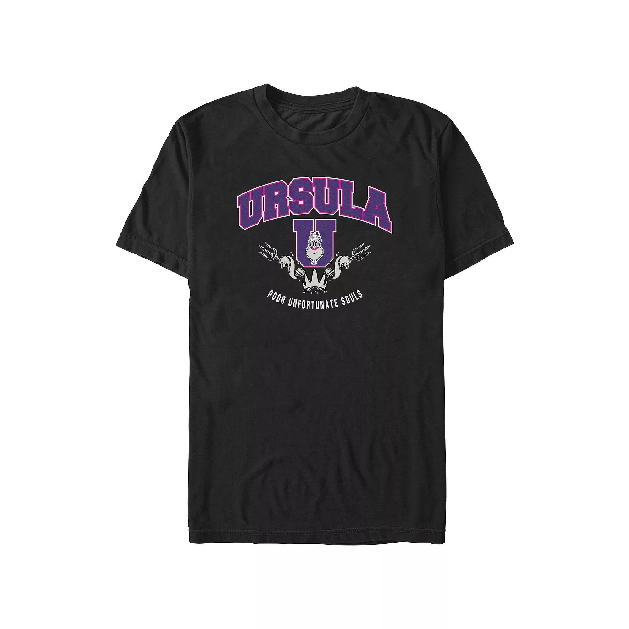 Disney's The Little Mermaid Juniors' Ursula College Boyfriend Graphic Tee, Women's, Size: Large, Black Product Image