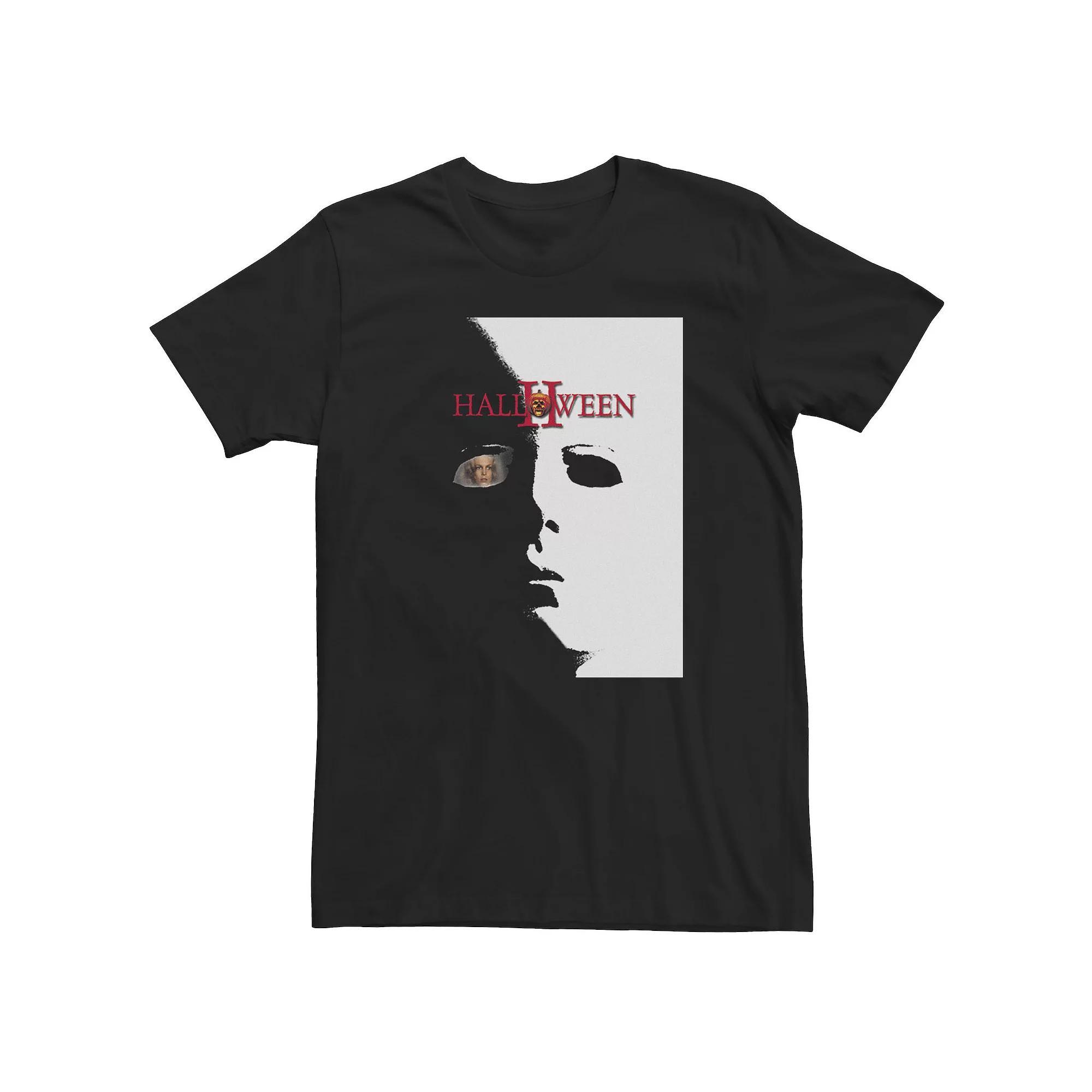 Men's Halloween 2 Split Michael Myers Split Movie Poster Tee, Size: 3XL, Black Product Image