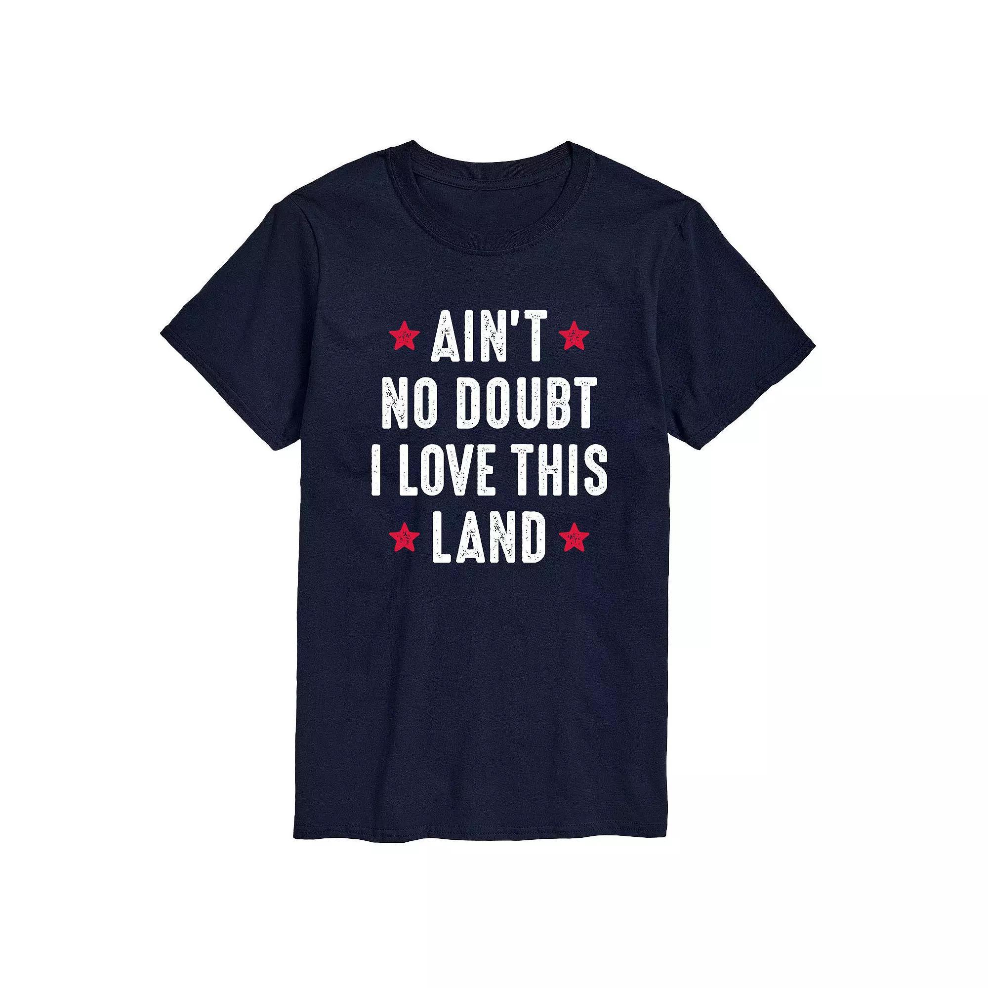 Big & Tall Love This Land Tee, Mens Blue Product Image