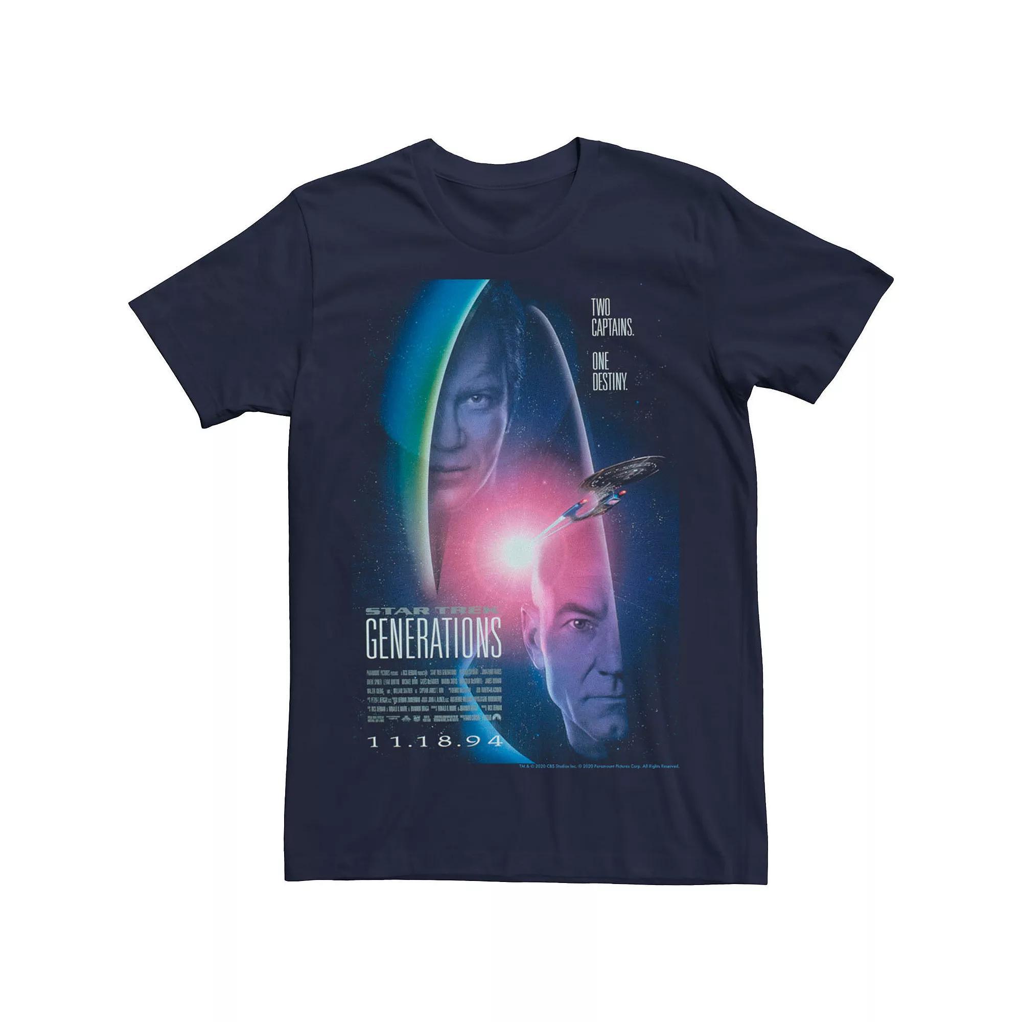 Men's Star Trek Generation Poster Tee, Size: Small, Blue Product Image