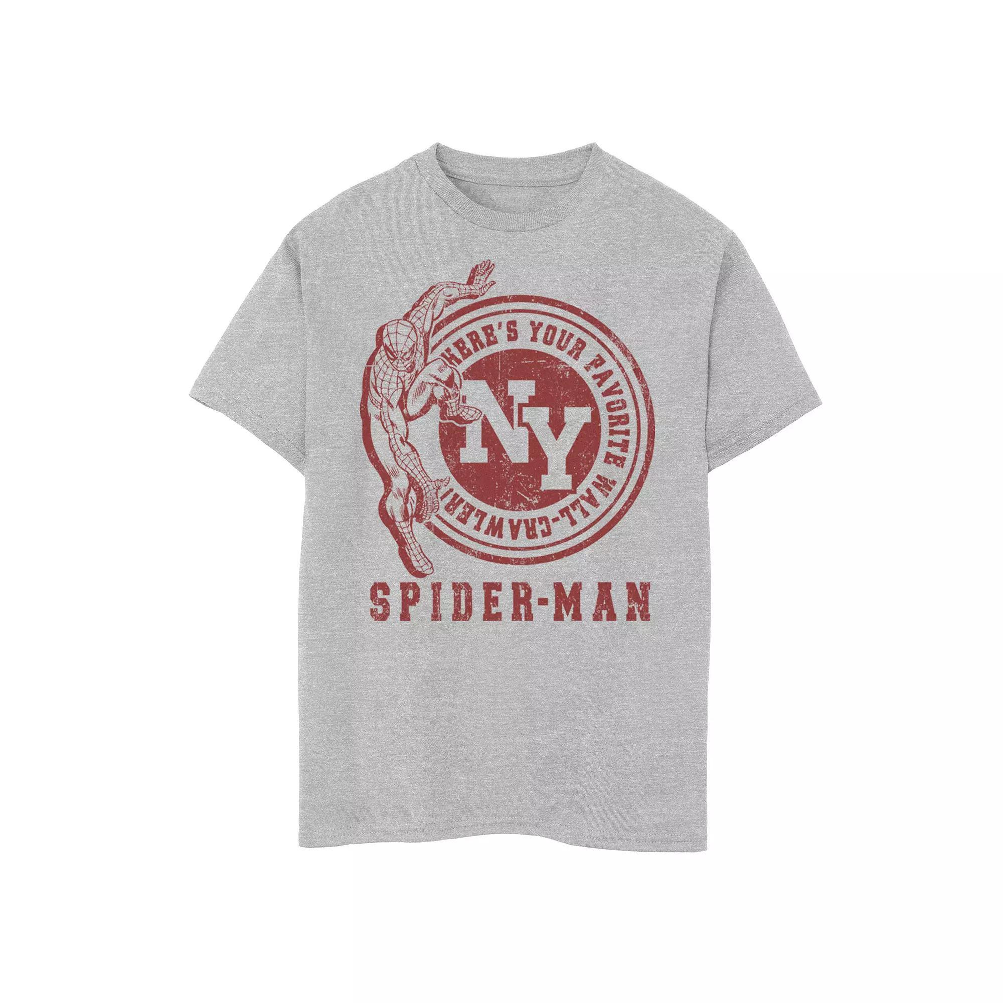 Boys 8-20 Marvel Spider-Man Favorite Rock Crawler Graphic Tee, Boy's, Size: Medium, White Product Image