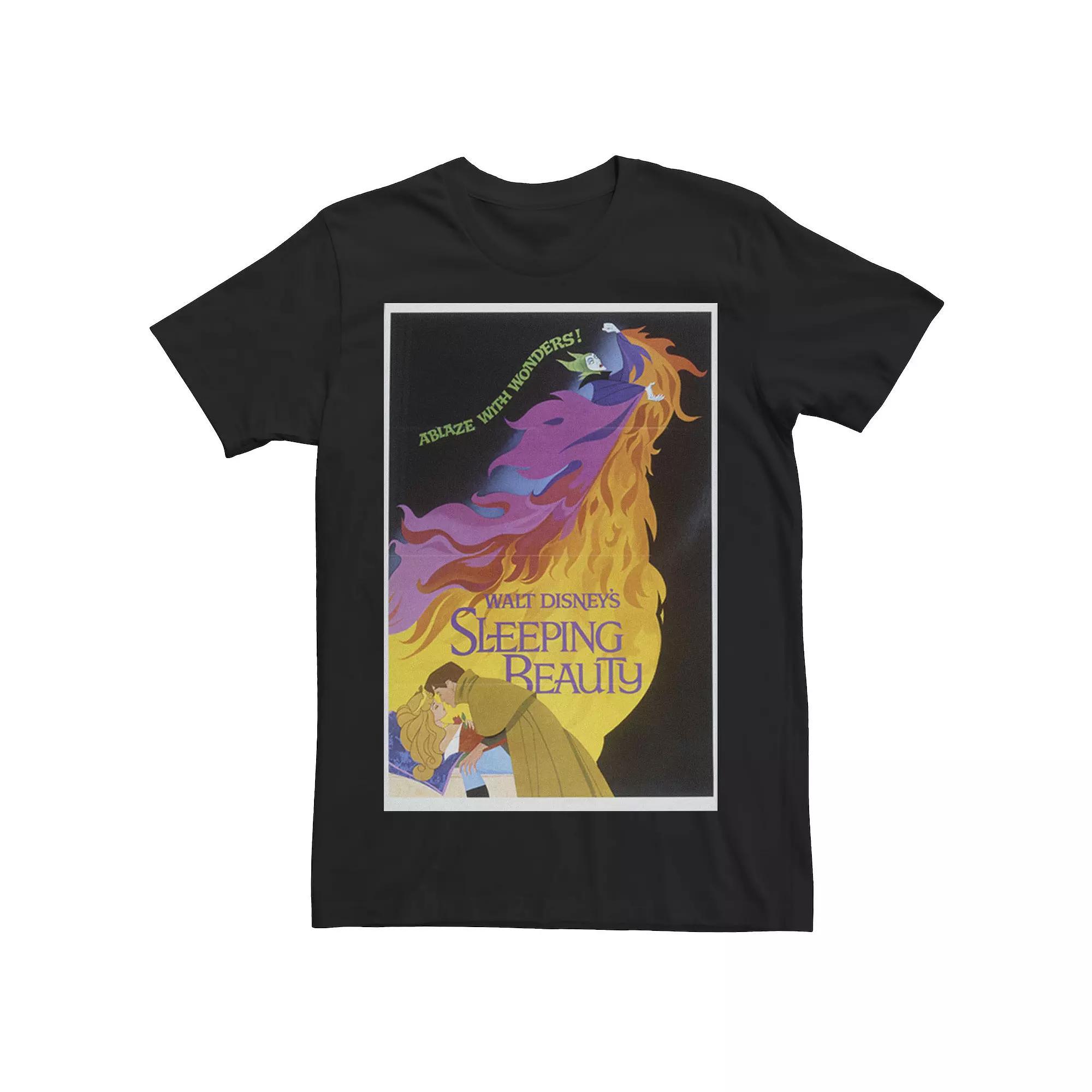 Disney's Sleeping Beauty Men's Fire Movie Poster Tee, Size: XXL, Black Product Image