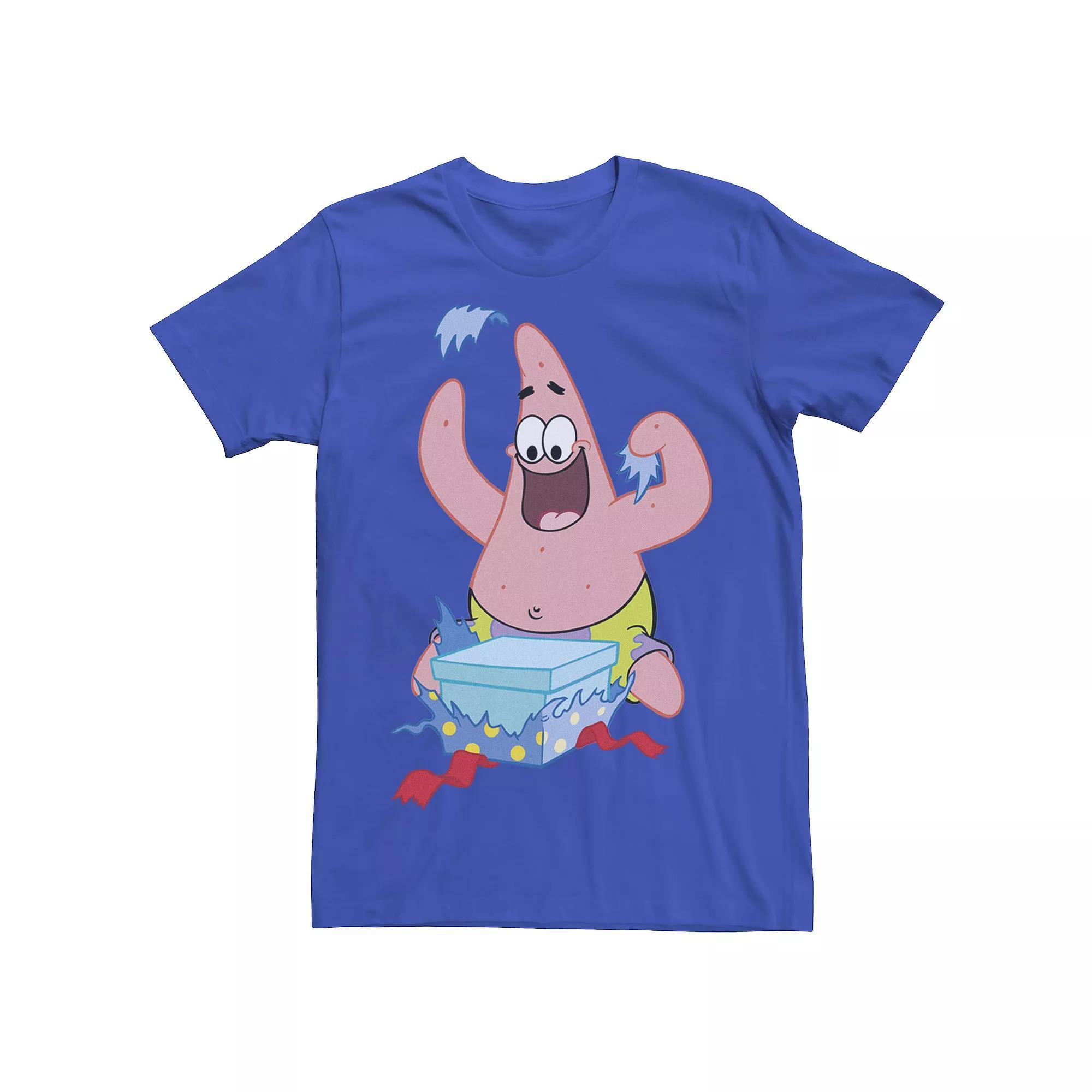 Men's Nickelodeon SpongeBob SquarePants Patrick Star Holiday Graphic Tee, Size: Medium, Blue Product Image