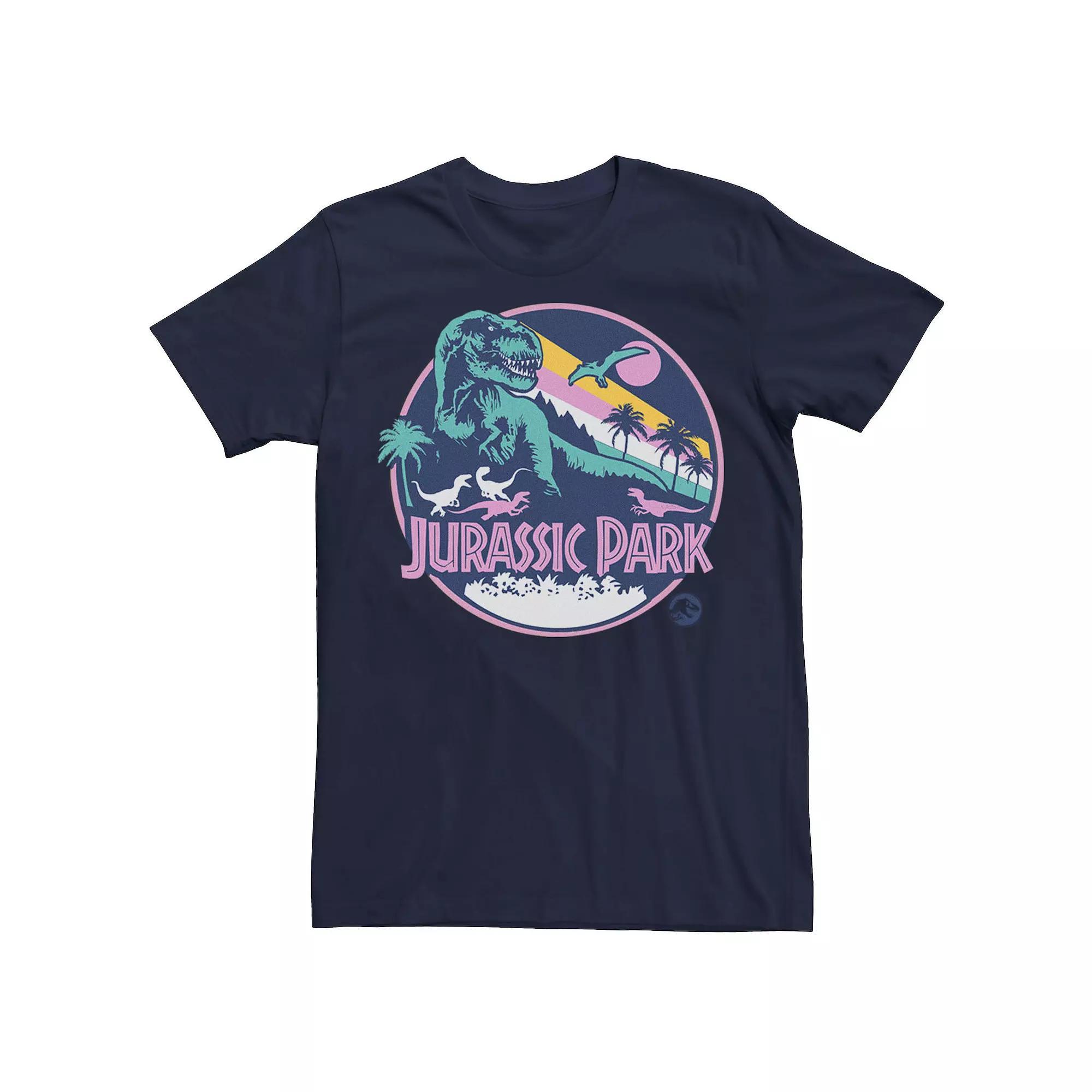 Men's Jurassic Park Retro Rex Scene Tee, Size: Large, Athletic Grey Product Image